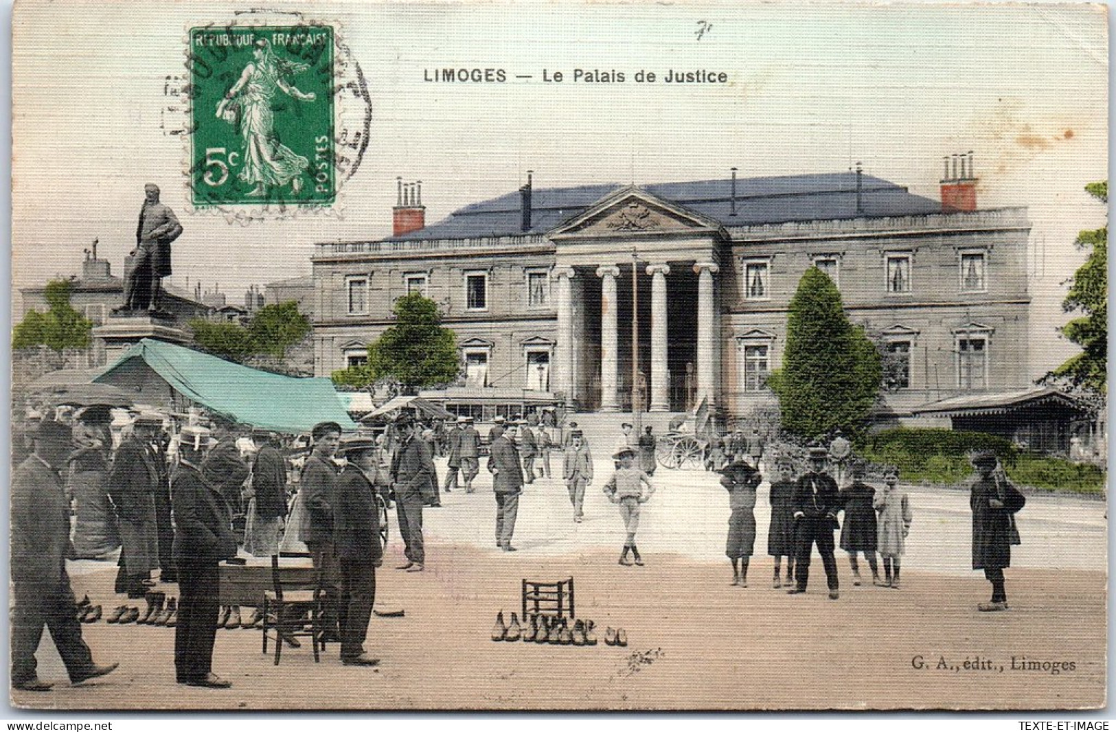 87 LIMOGES - Le Palais De Justice (carte Couleurs) - Limoges