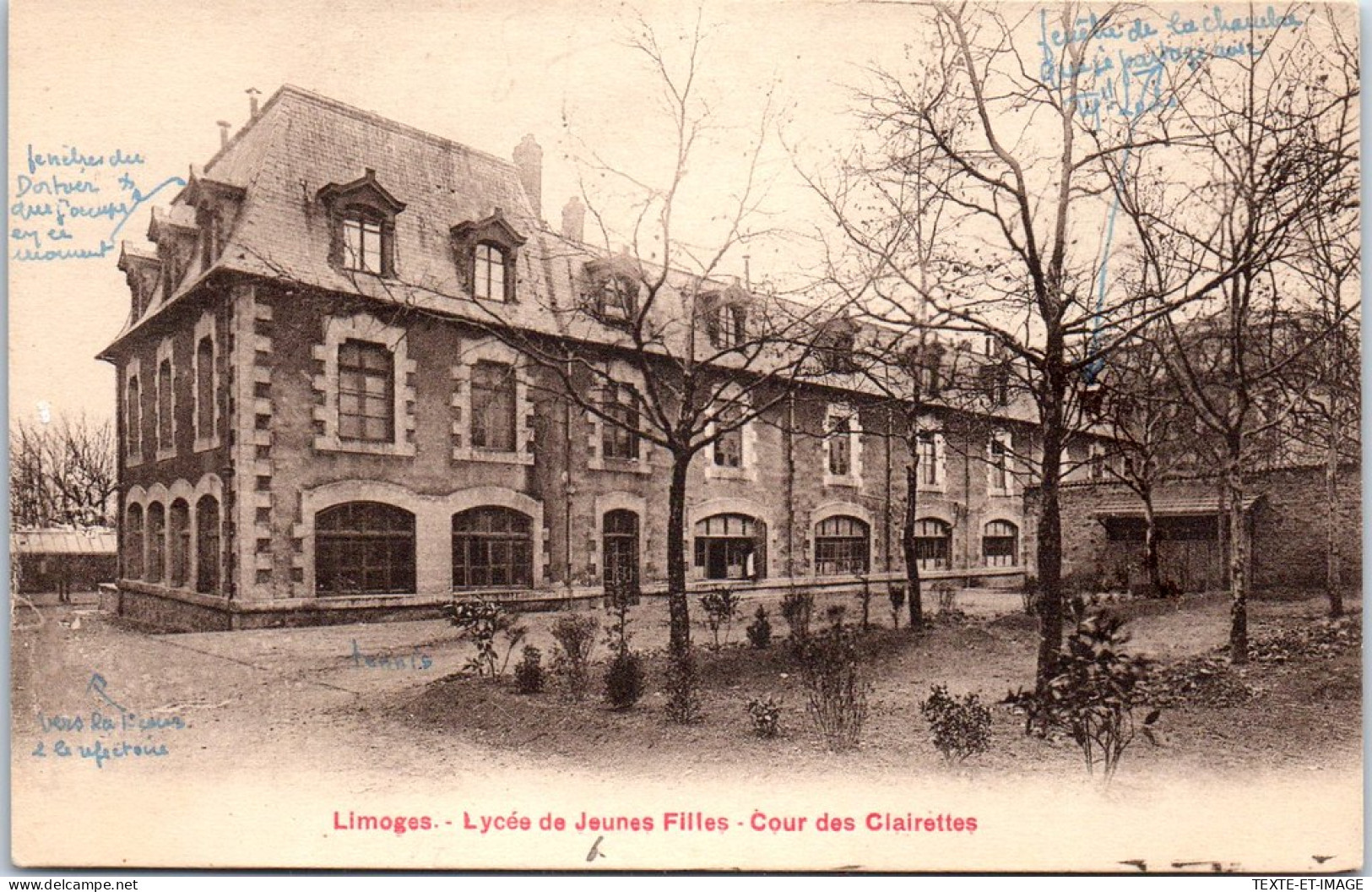 87 LIMOGES - Lycee De Jeunes Filles Cour Des Clairettes  - Limoges