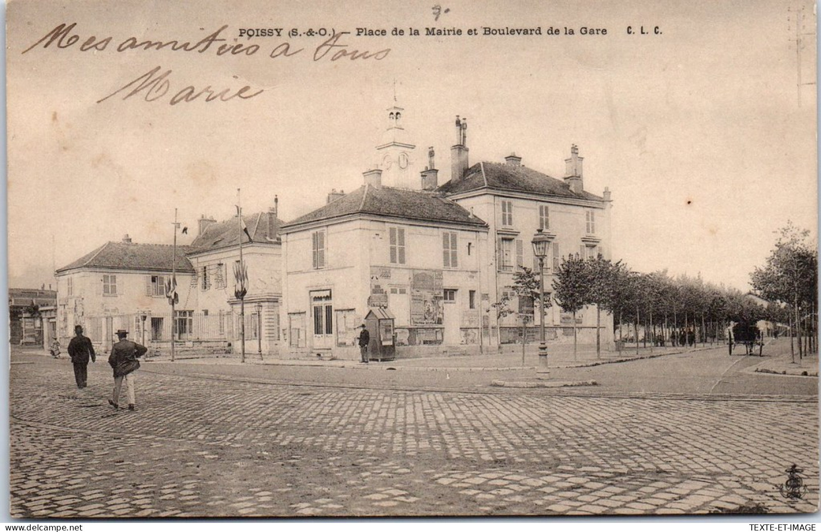 78 POISSY - Place De La Mairie Et Bld De La Gare. - Poissy