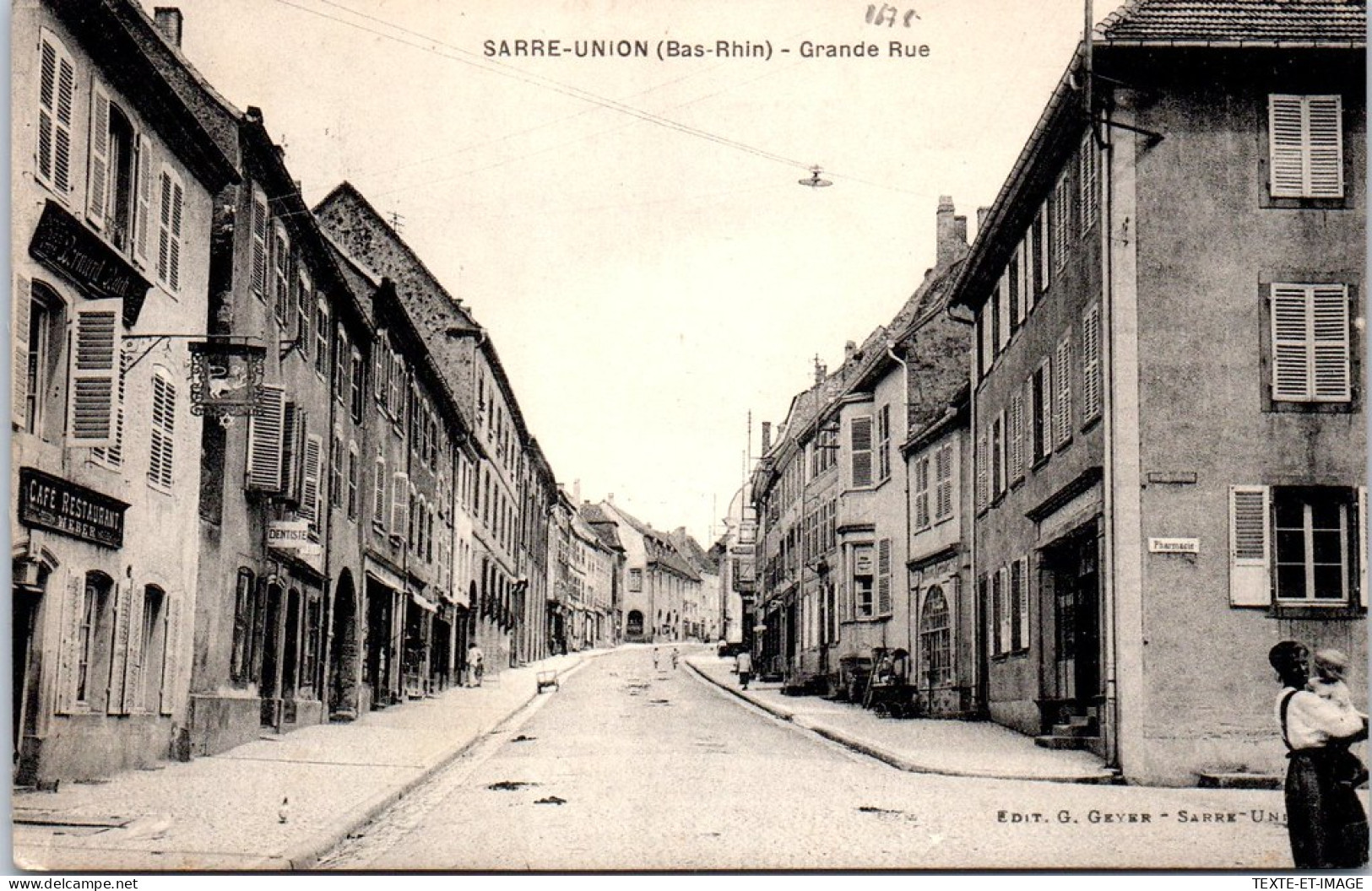 67 SARRE UNION - Vue De La Grande Rue.  - Autres & Non Classés