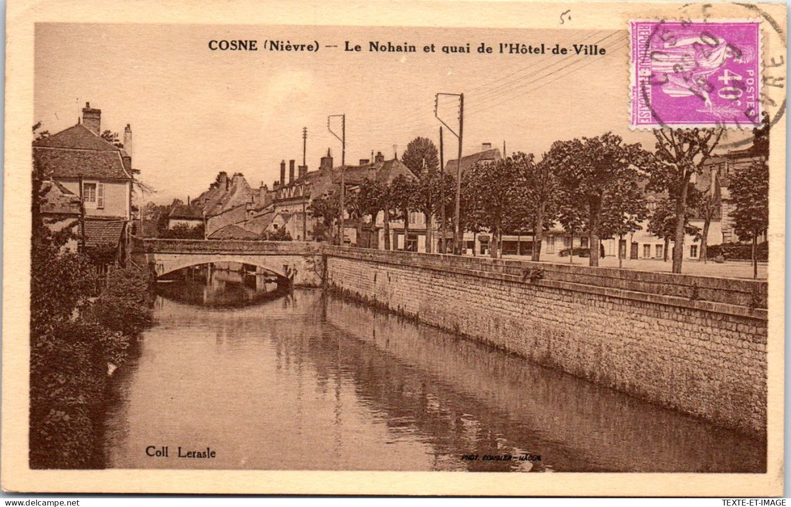 58 COSNE SUR LOIRE - Le Nohain Et Quai De L'hotel De Ville  - Cosne Cours Sur Loire