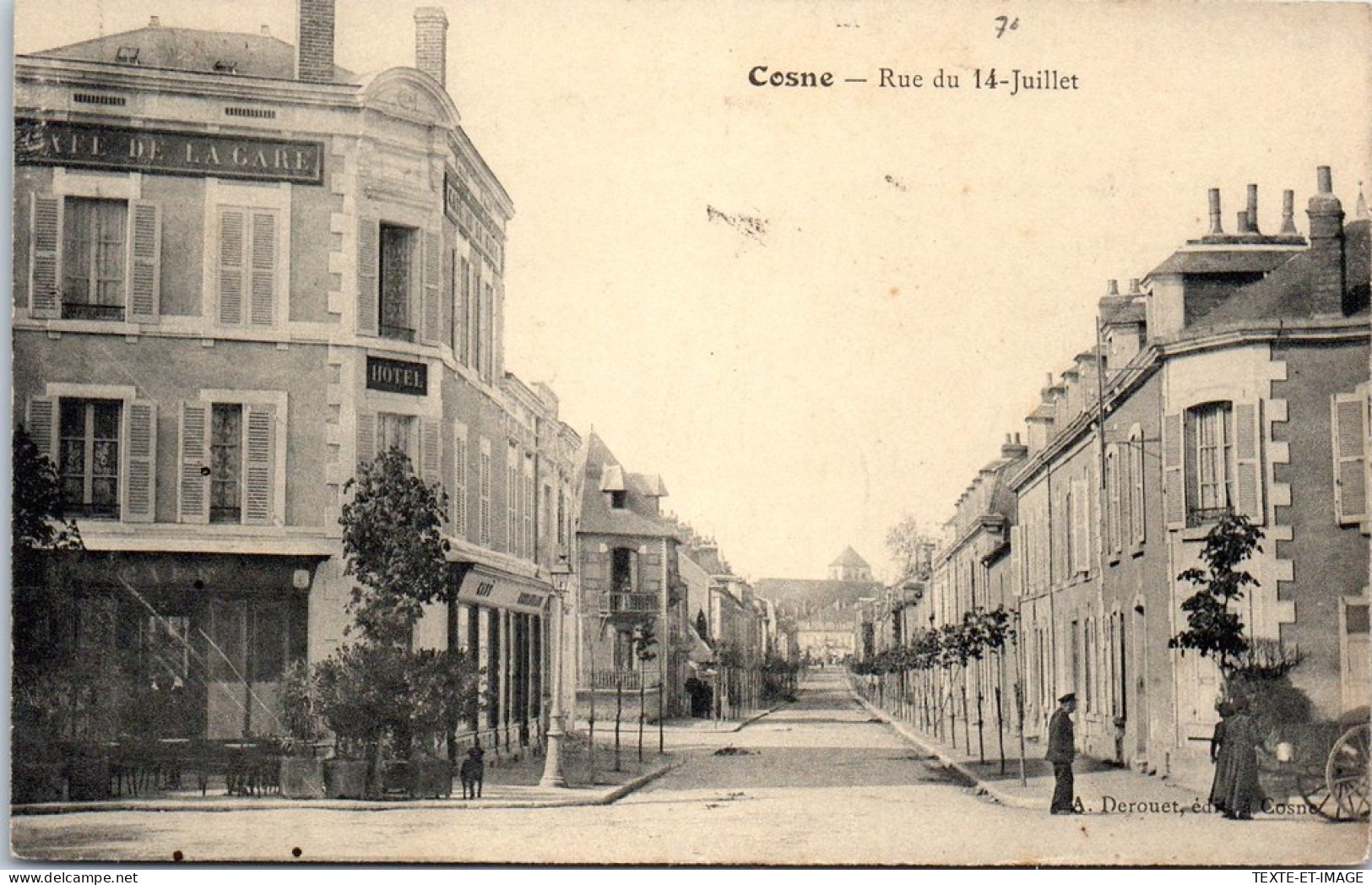 58 COSNE SUR LOIRE - La Rue Du 14 Juillet  - Cosne Cours Sur Loire