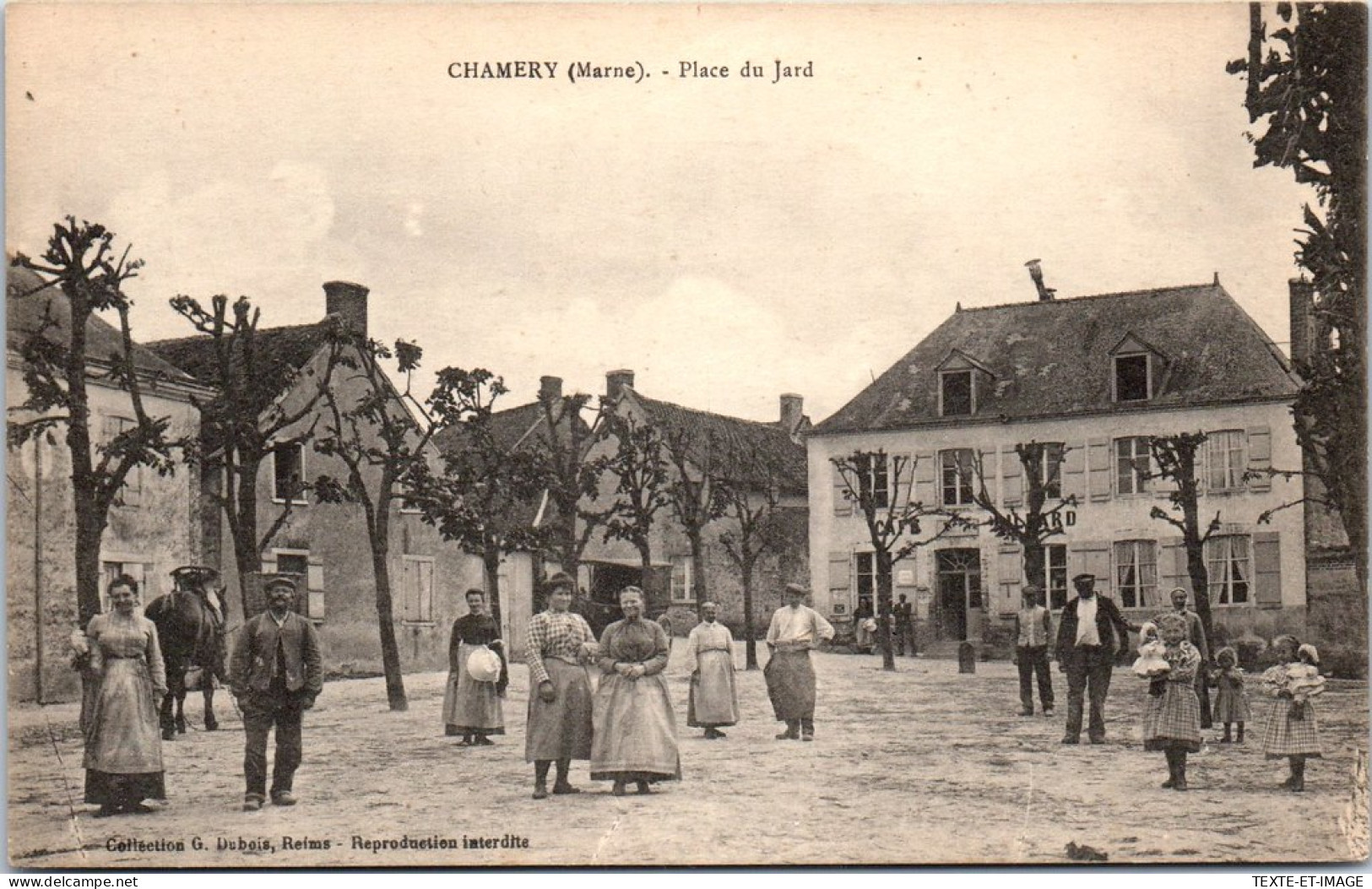 51 CHAMERY - La Place Du Jard.  - Altri & Non Classificati