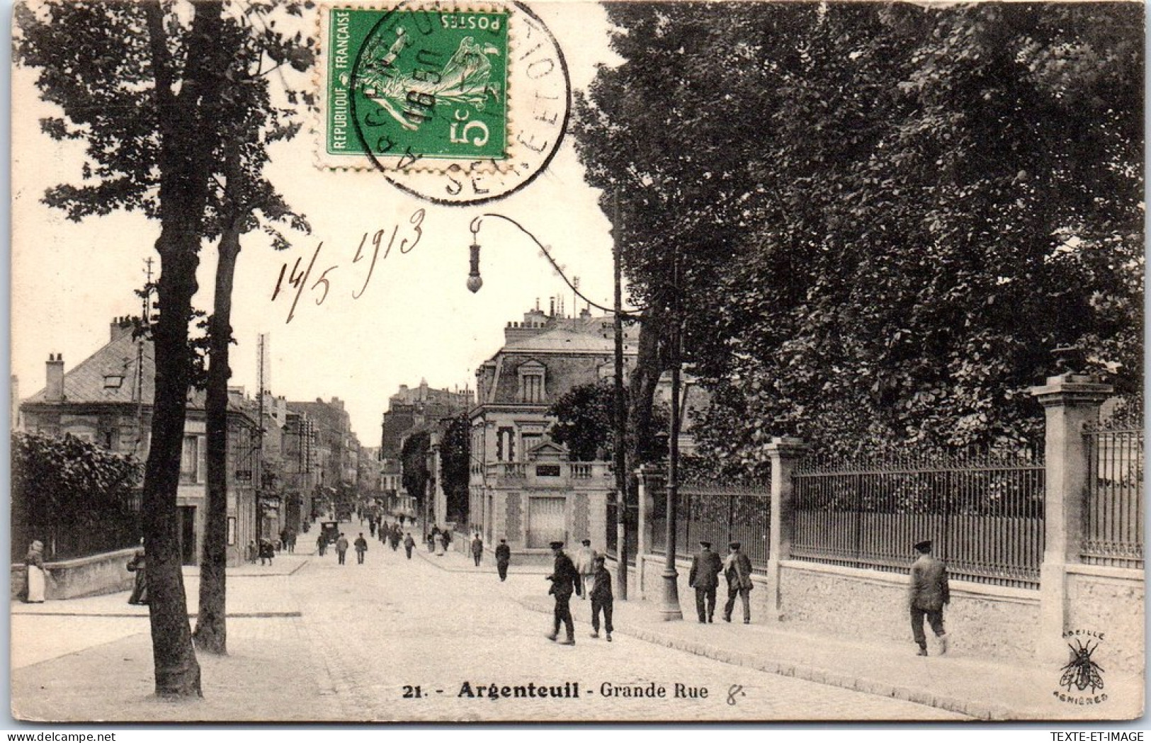 95 ARGENTEUIL - Vue De La Grande Rue  - Argenteuil