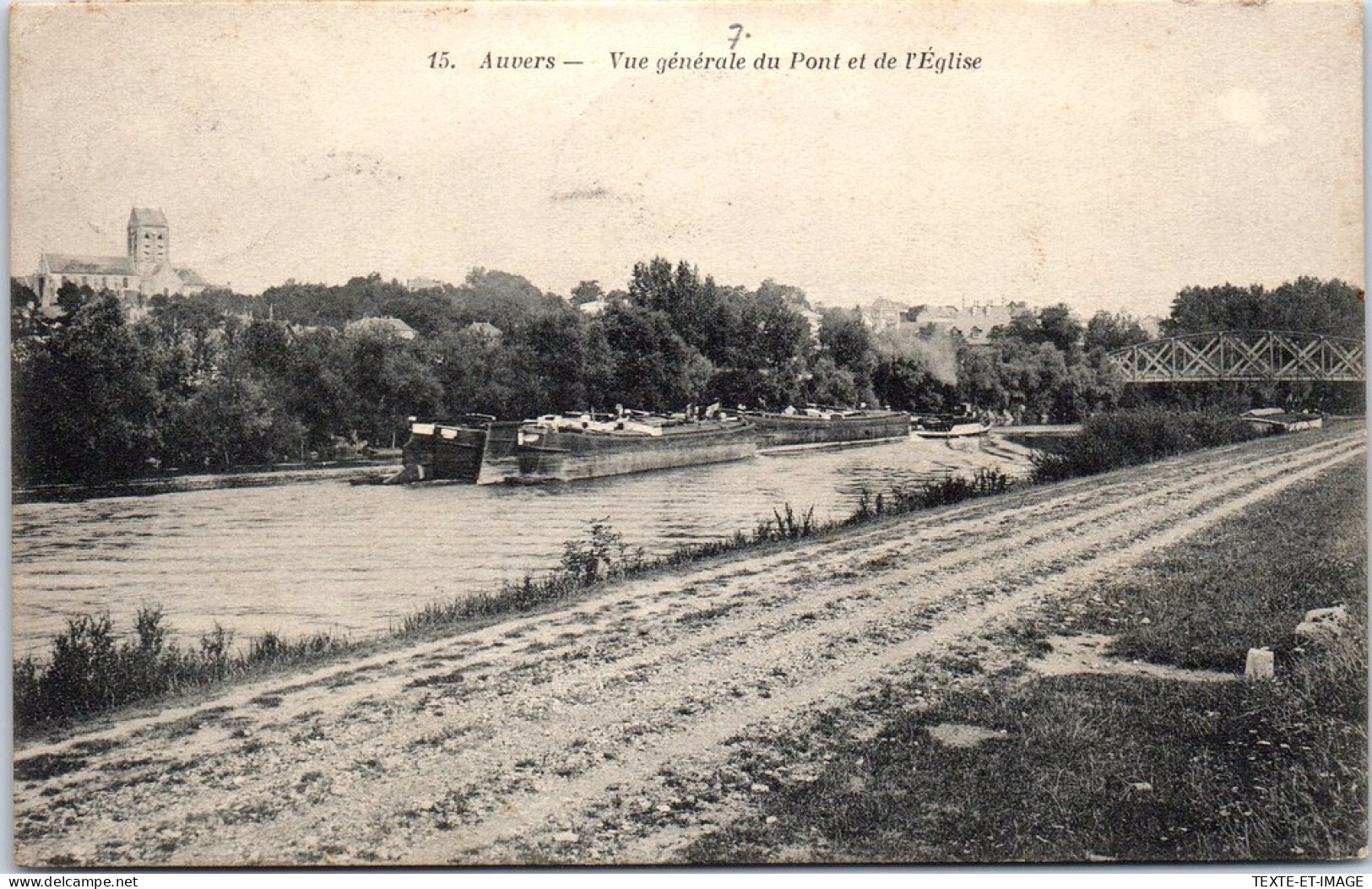 95 AUVERS - Vue Generale Du Pont Et De L'eglise  - Other & Unclassified