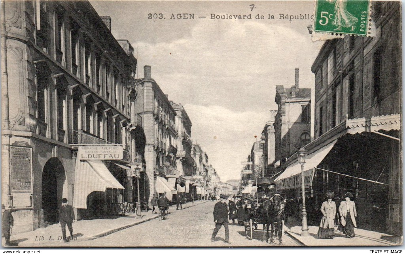47 AGEN - Le Boulevard De La Republique  - Agen