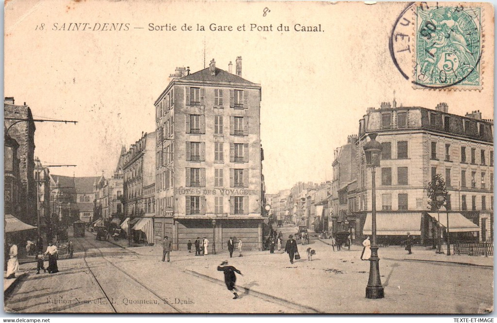 93 SAINT DENIS - Sortie De La Gare Et Pont Du Canal  - Saint Denis