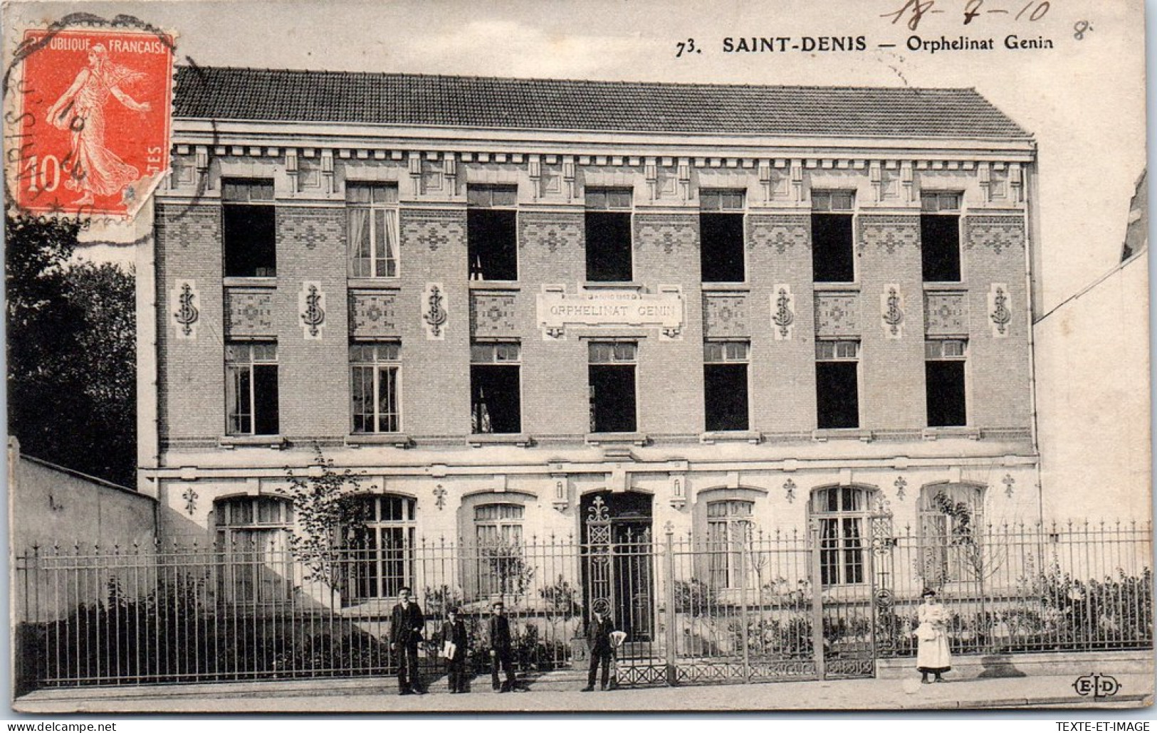 93 SAINT DENIS - Orphelinat Genin  - Saint Denis