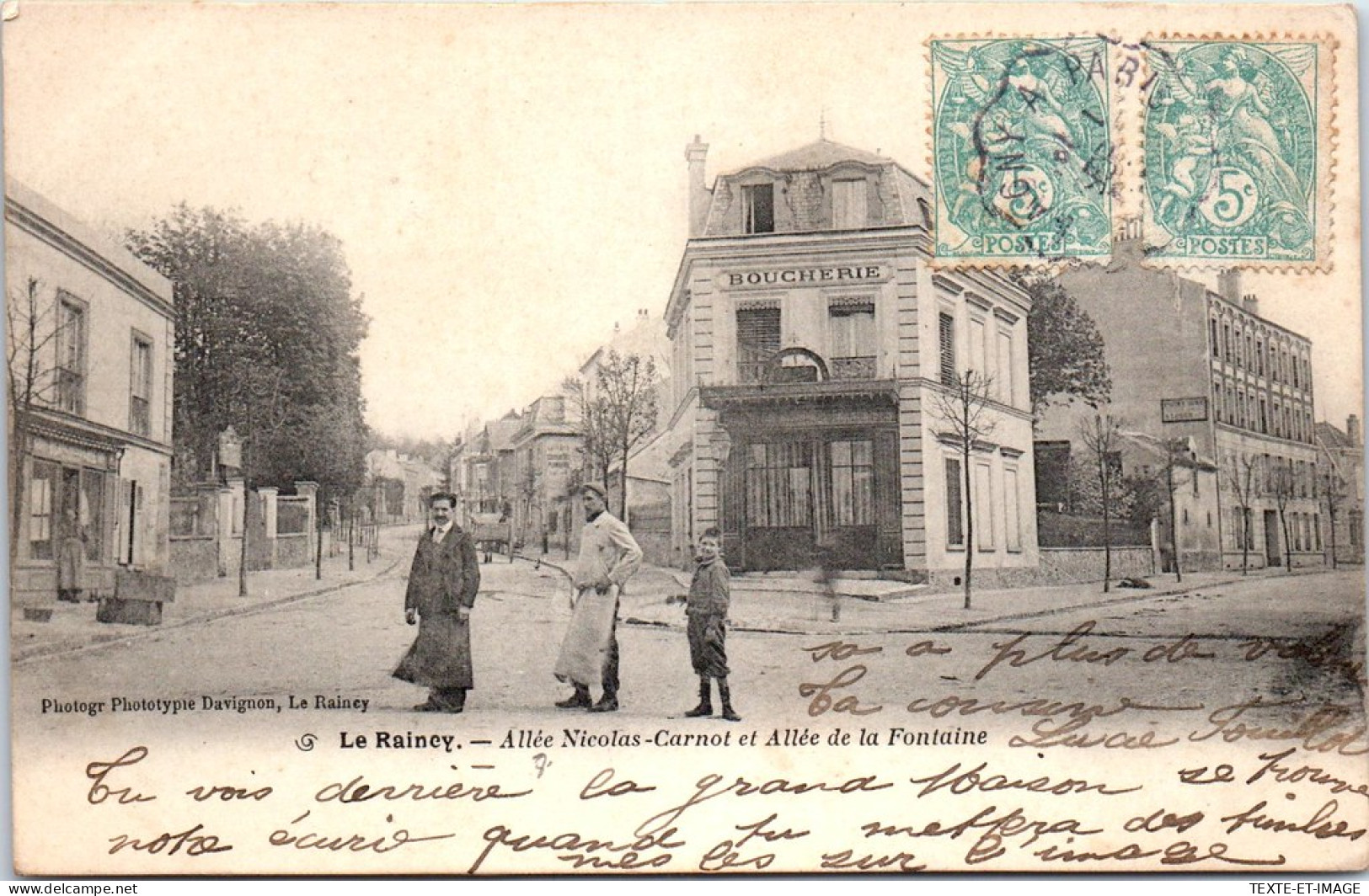 93 LE RAINCY - Allee Carnot Et Allee De La Fontaine  - Le Raincy