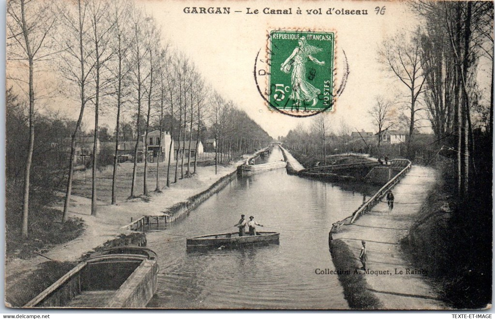 93 GARGAN - Le Canal A Vol D'oiseau  - Livry Gargan