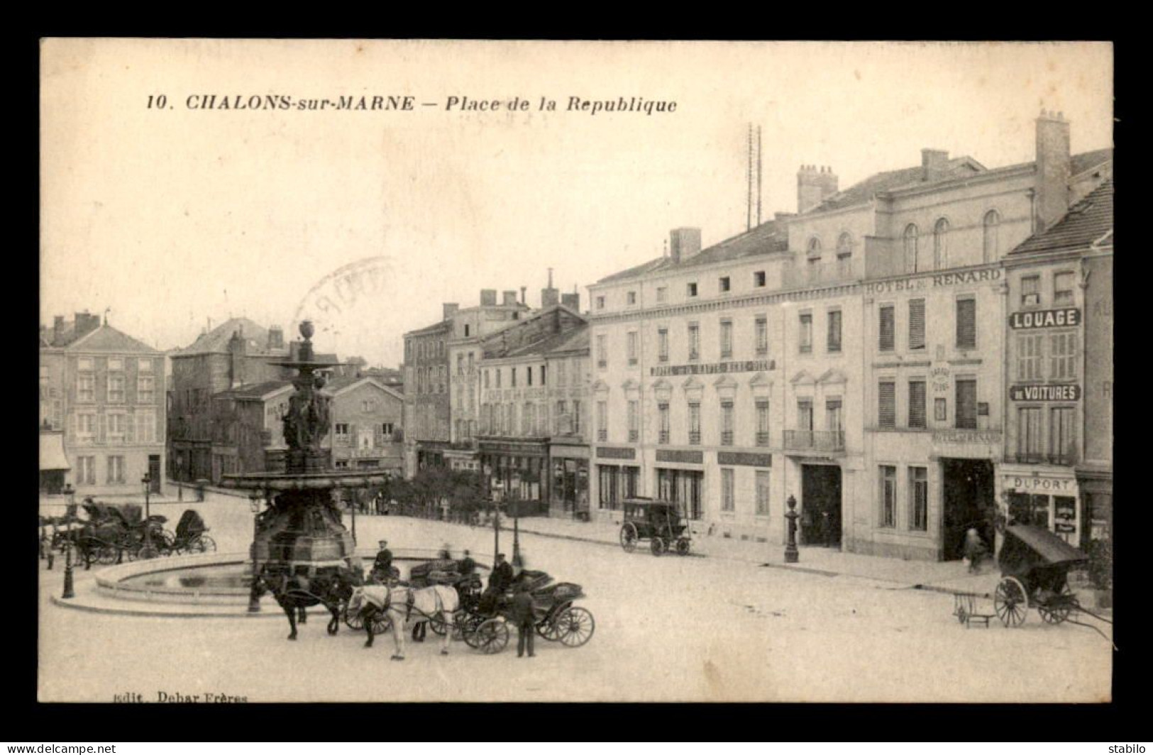 GUERRE 14/18 - CACHET DU 46EME REGIMENT D'ARTILLERIE SUR CARTE DE CHALONS/MARNE - WW I