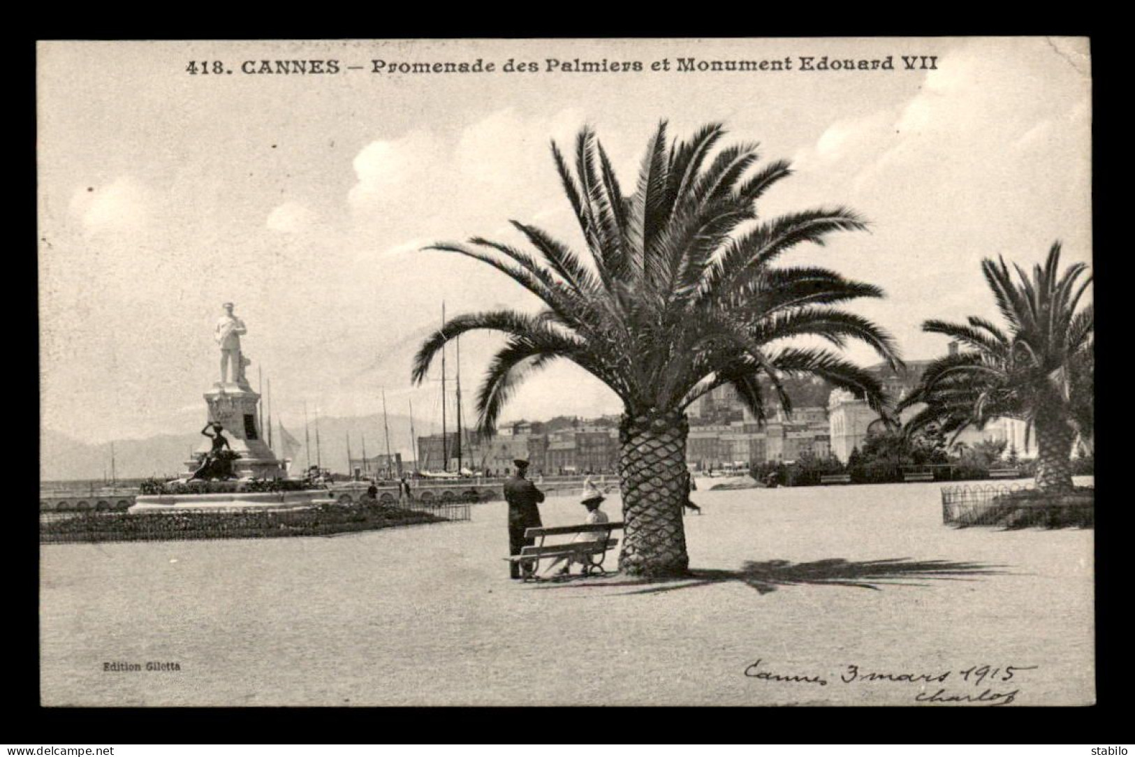 GUERRE 14/18 - CACHET HOPITAL N°58 BIS - CANNES A.M - WW I