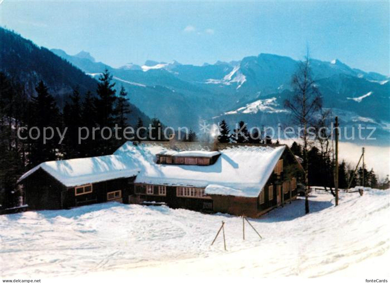 13197987 Gersau Vierwaldstaettersee Ferienlagerhaus Obergschwend Winter Gersau V - Andere & Zonder Classificatie