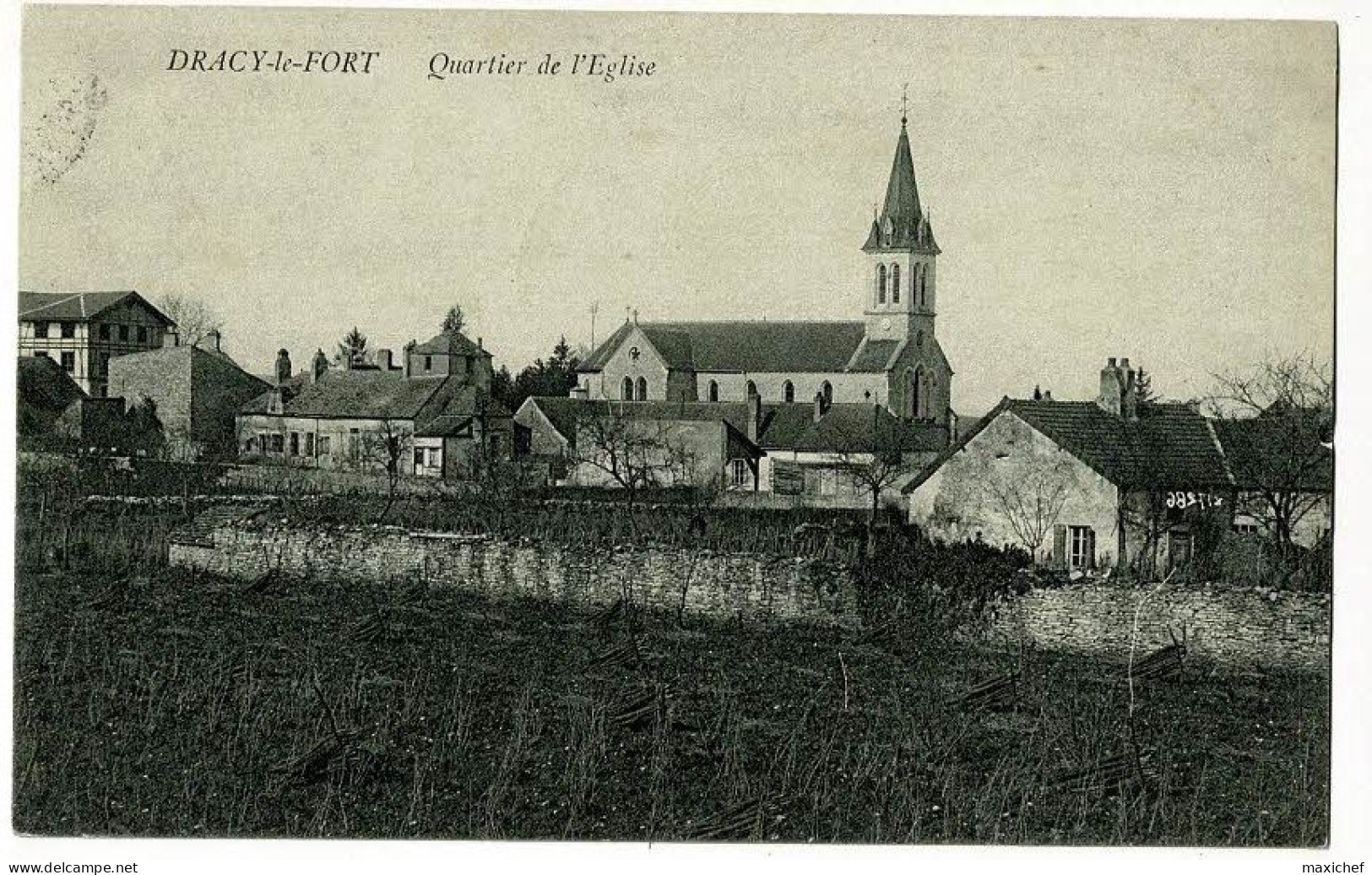 Dracy Le Fort - Quartier De L'Eglise - Circulé 1912 - Sonstige & Ohne Zuordnung