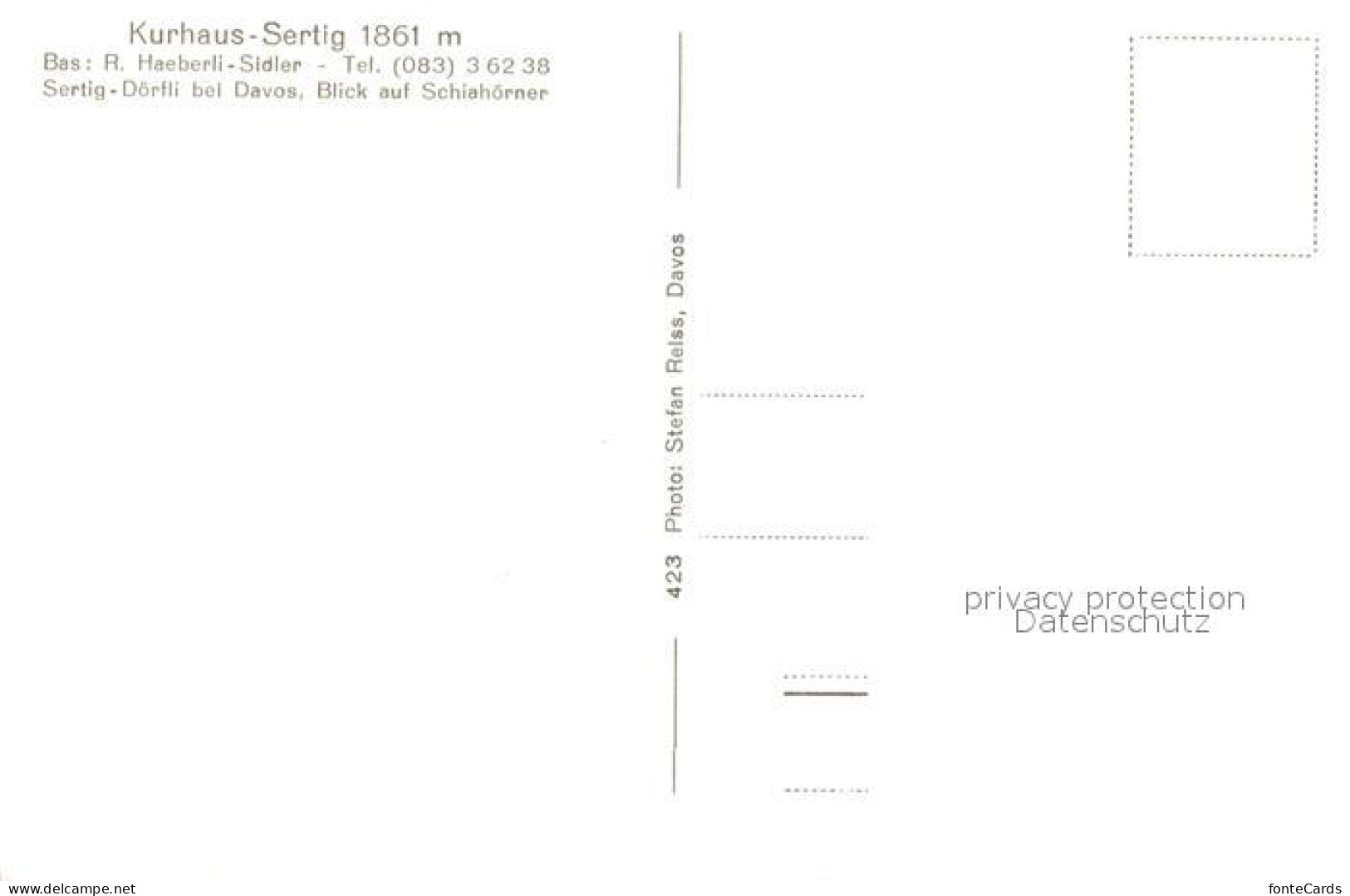 13195889 Sertig Doerfli Kurhaus Sertig Doerfli - Autres & Non Classés