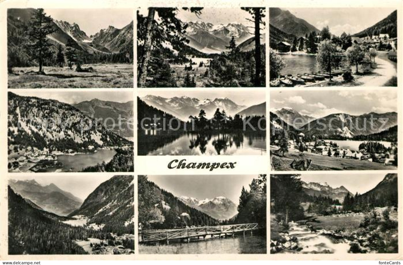 13195829 Champex-Lac Fliegeraufnahmen Seepartien Champex-Lac - Sonstige & Ohne Zuordnung