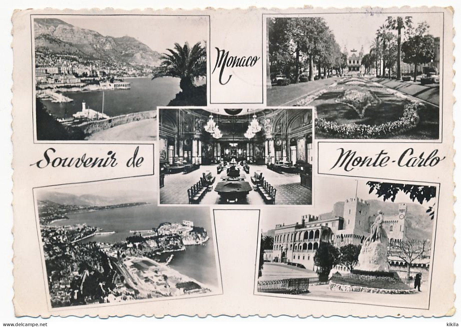 CPSM Dentelée 10.5 X 15 Monaco (19) Souvenir De MONACO Et MONTE CARLO - Panoramische Zichten, Meerdere Zichten