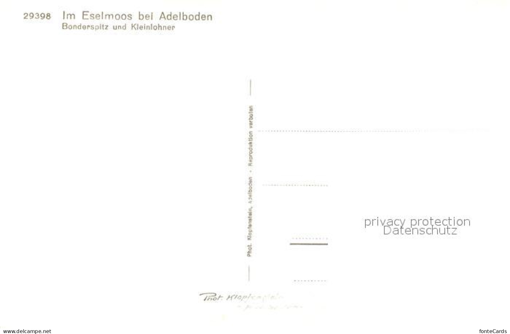 13195289 Adelboden Im Eselmoos Bonderspitz Udn Kleinlohner Adelboden - Autres & Non Classés
