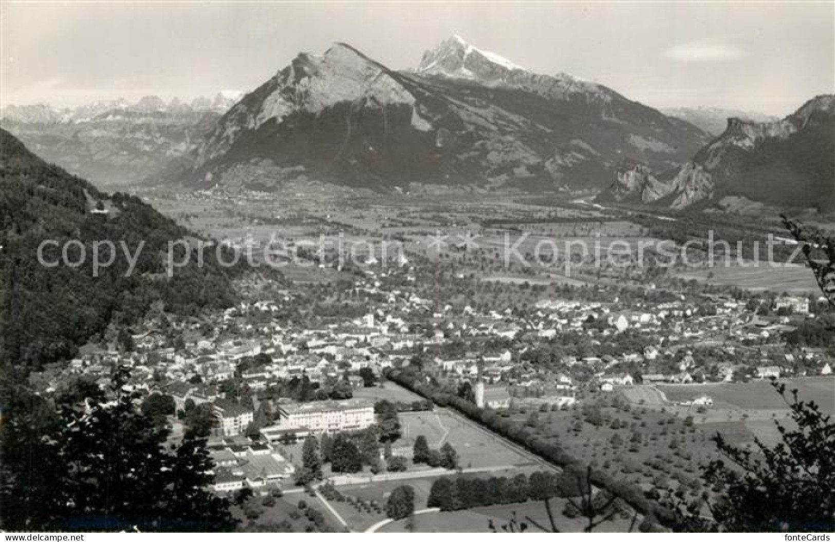 13195269 Bad Ragaz Fliegeraufnahme Mit Churfirsten Gonzen Und Alvier Bad Ragaz - Other & Unclassified