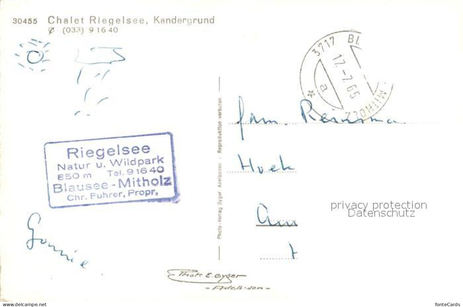 13193089 Kandergrund Chalet Riegelsee Kandergrund - Autres & Non Classés