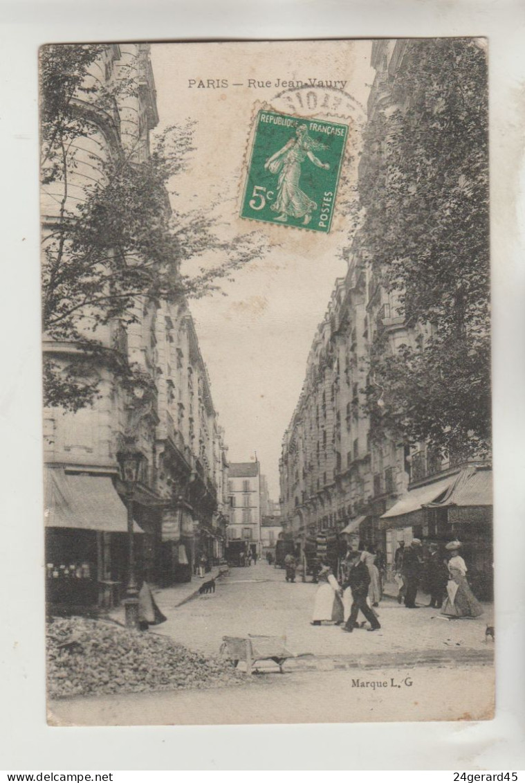 CPA (+ 1) PARIS 14° ARRONDISSEMENT - Rue Jean Vaury Devenue Rue Poirier De Narçay (non Comptabilisée Inondations 1910) - Paris (14)