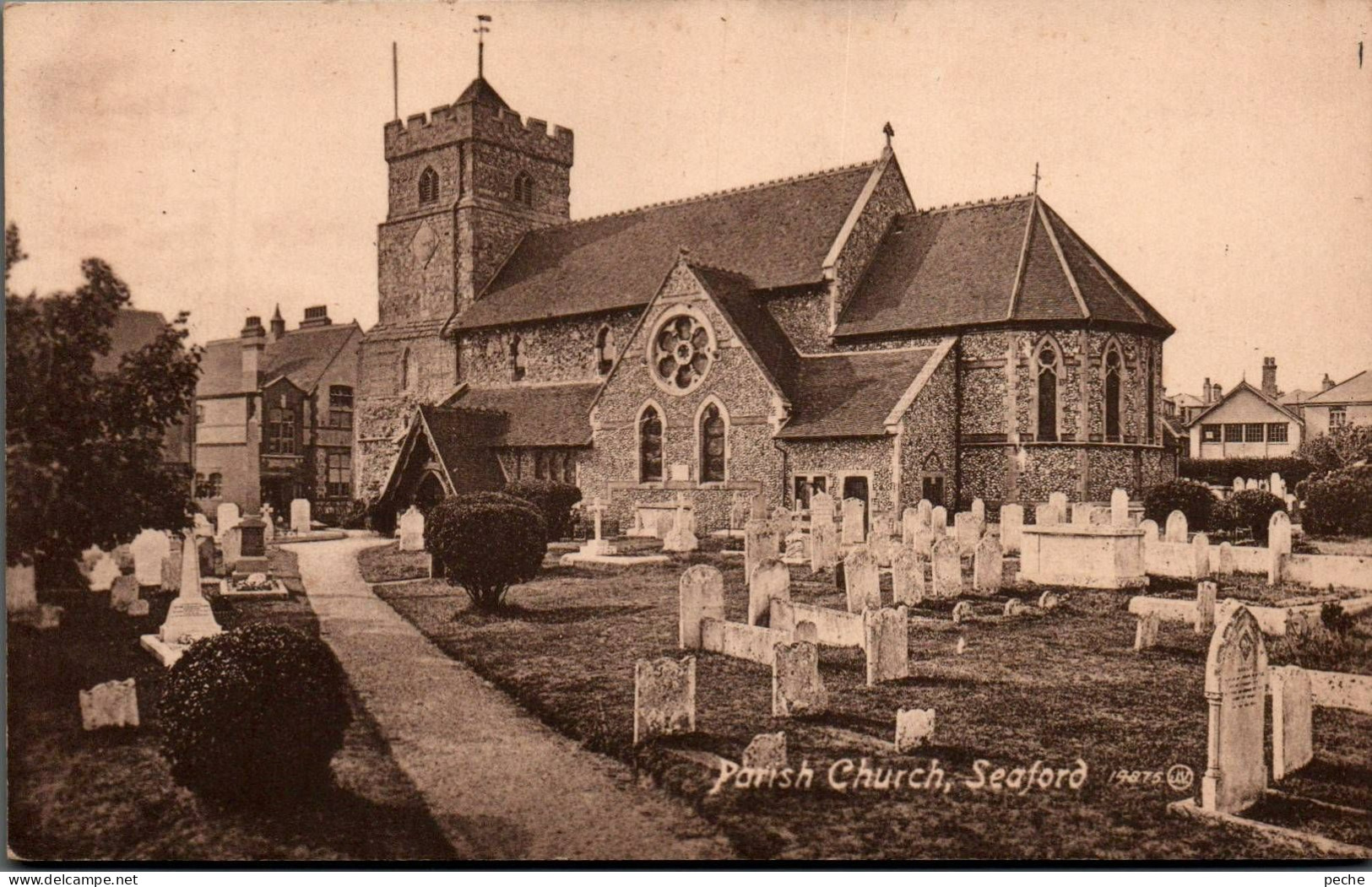 N° 2468 W -cpa Parish Church, Seaford - Altri & Non Classificati