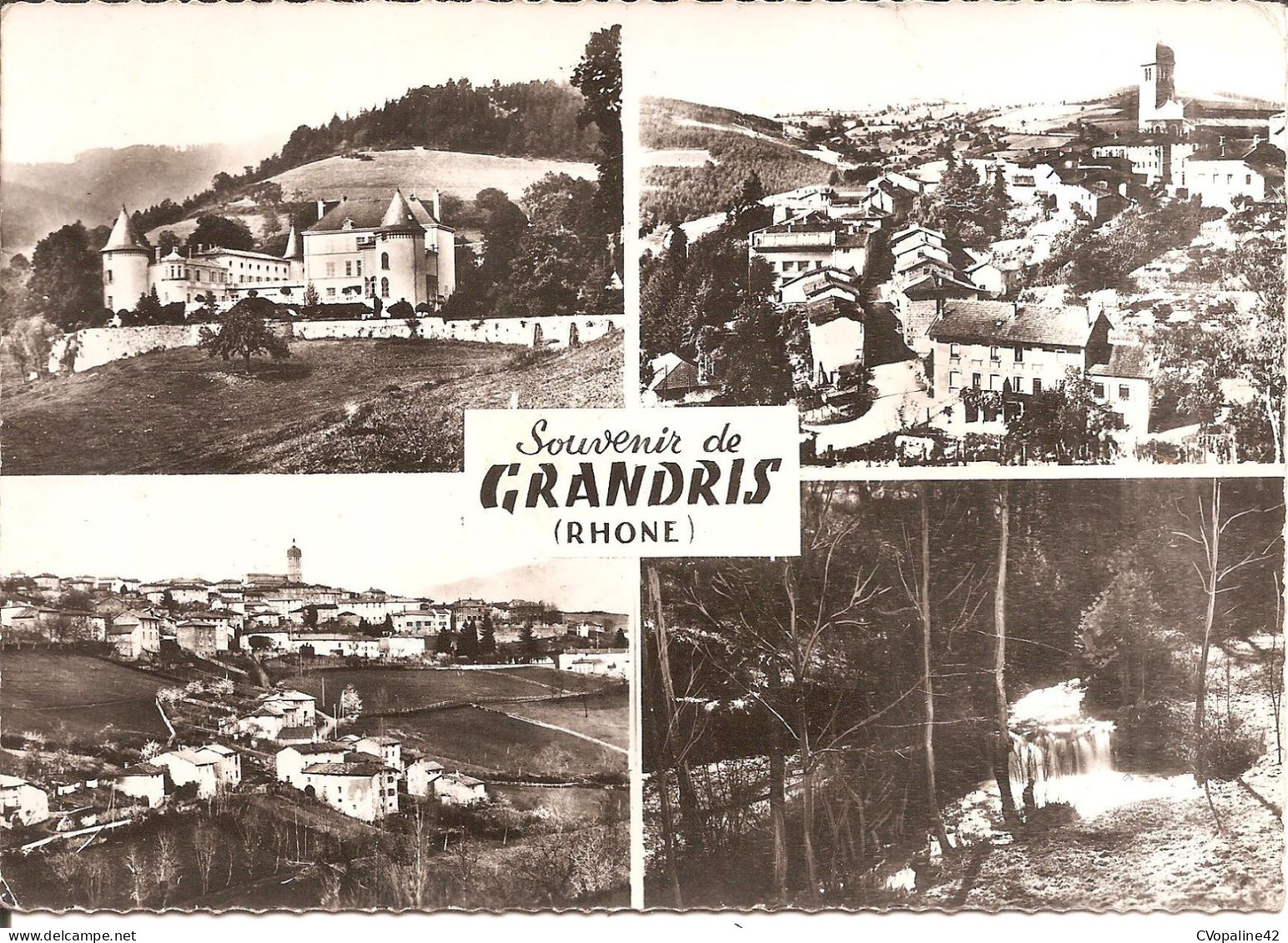 SOUVENIR De GRANDRIS (69) Carte Multivues En 1957  CPSM GF - Sonstige & Ohne Zuordnung