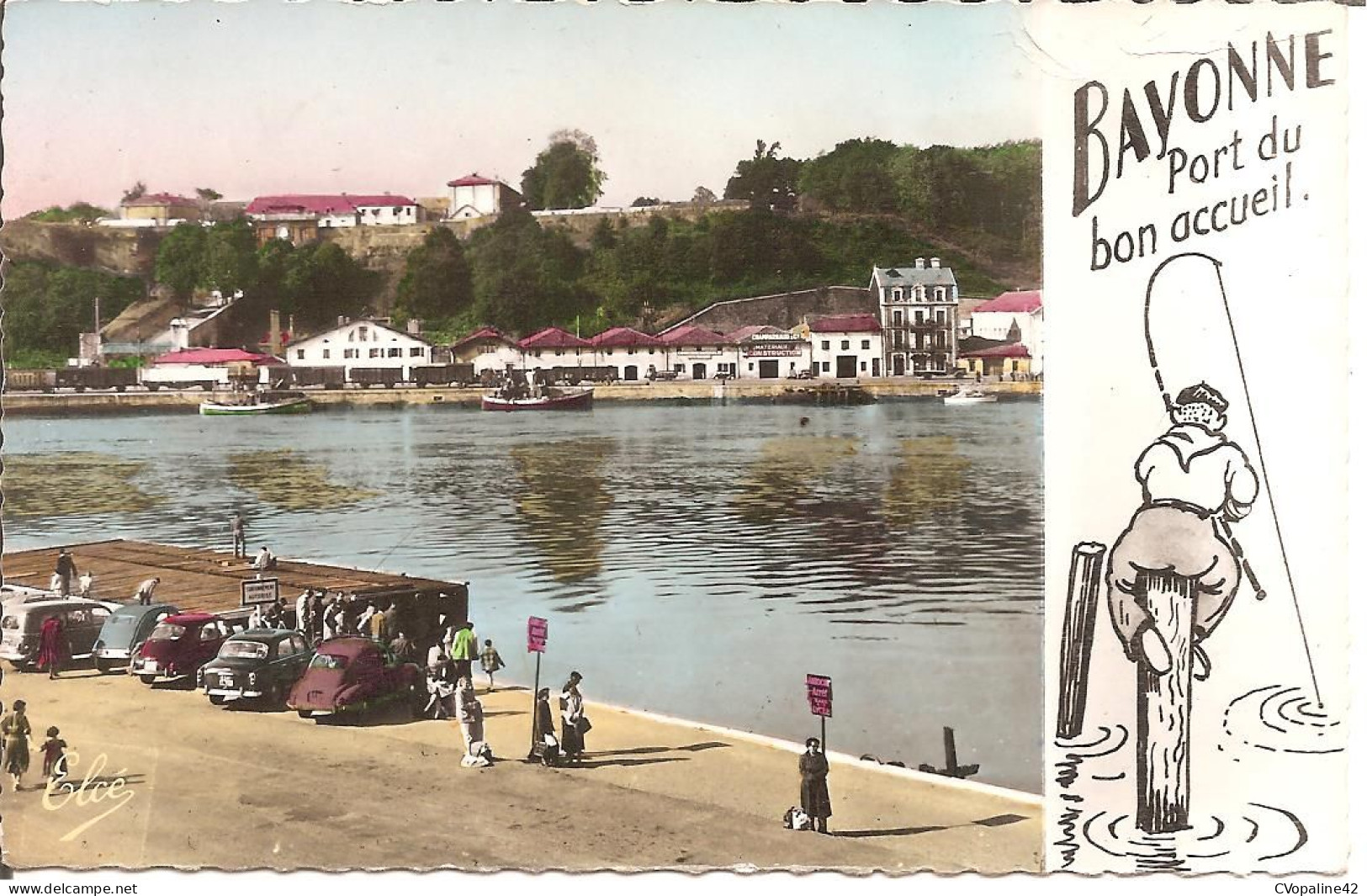 BAYONNE (64) Port Du Bon Accueil - Le Port , Au Fond , La Citadelle  CPSM  PF - Bayonne