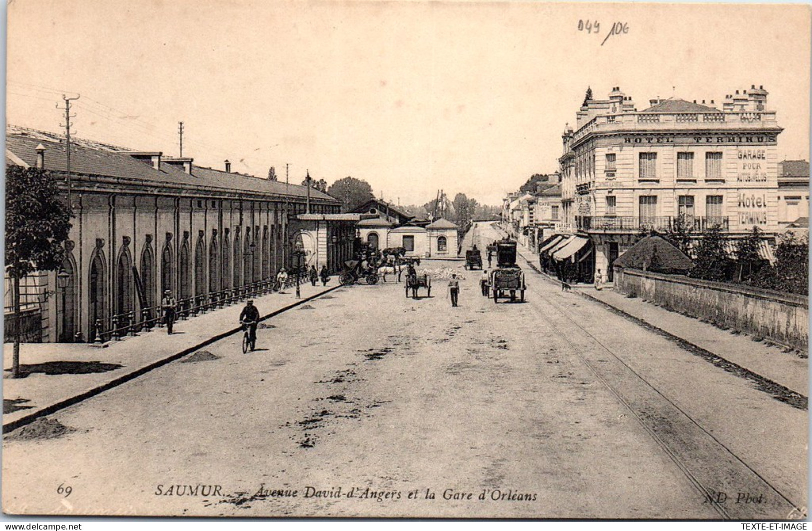 49 SAUMUR - Avenue David D'angers Et La Gare D'orleans  - Saumur