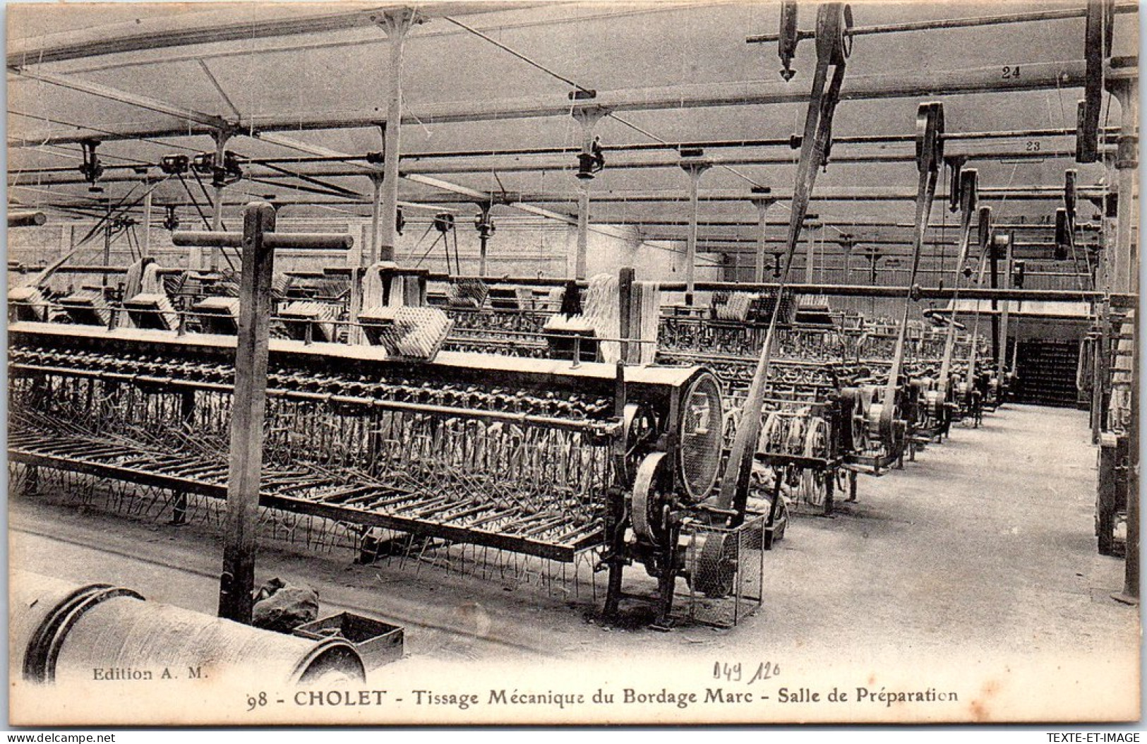49 CHOLET - Tissage Mecanique Du Bordage Marc, Salle De Preparation - Cholet