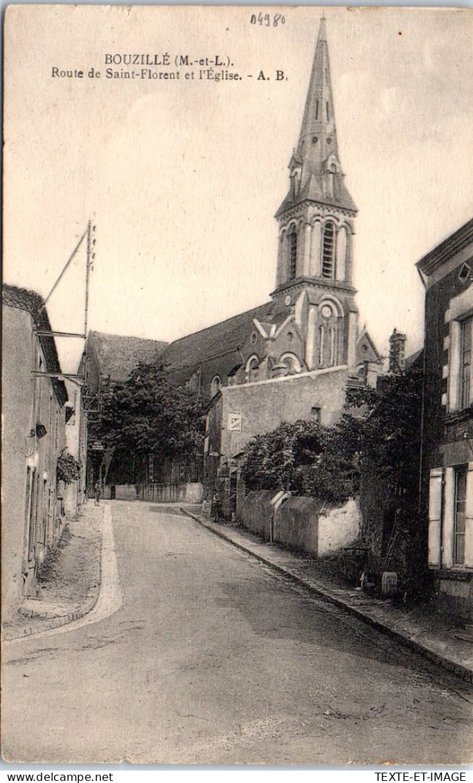 49 BOUZILLE - Route De Saint Florent Et L'eglise  - Sonstige & Ohne Zuordnung