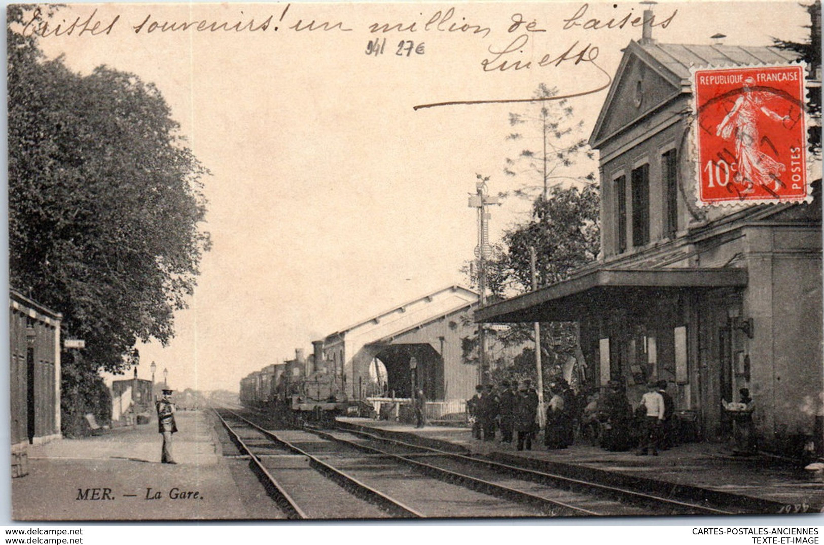 41 MER - La Gare, Arrivee D'un Train. - Mer