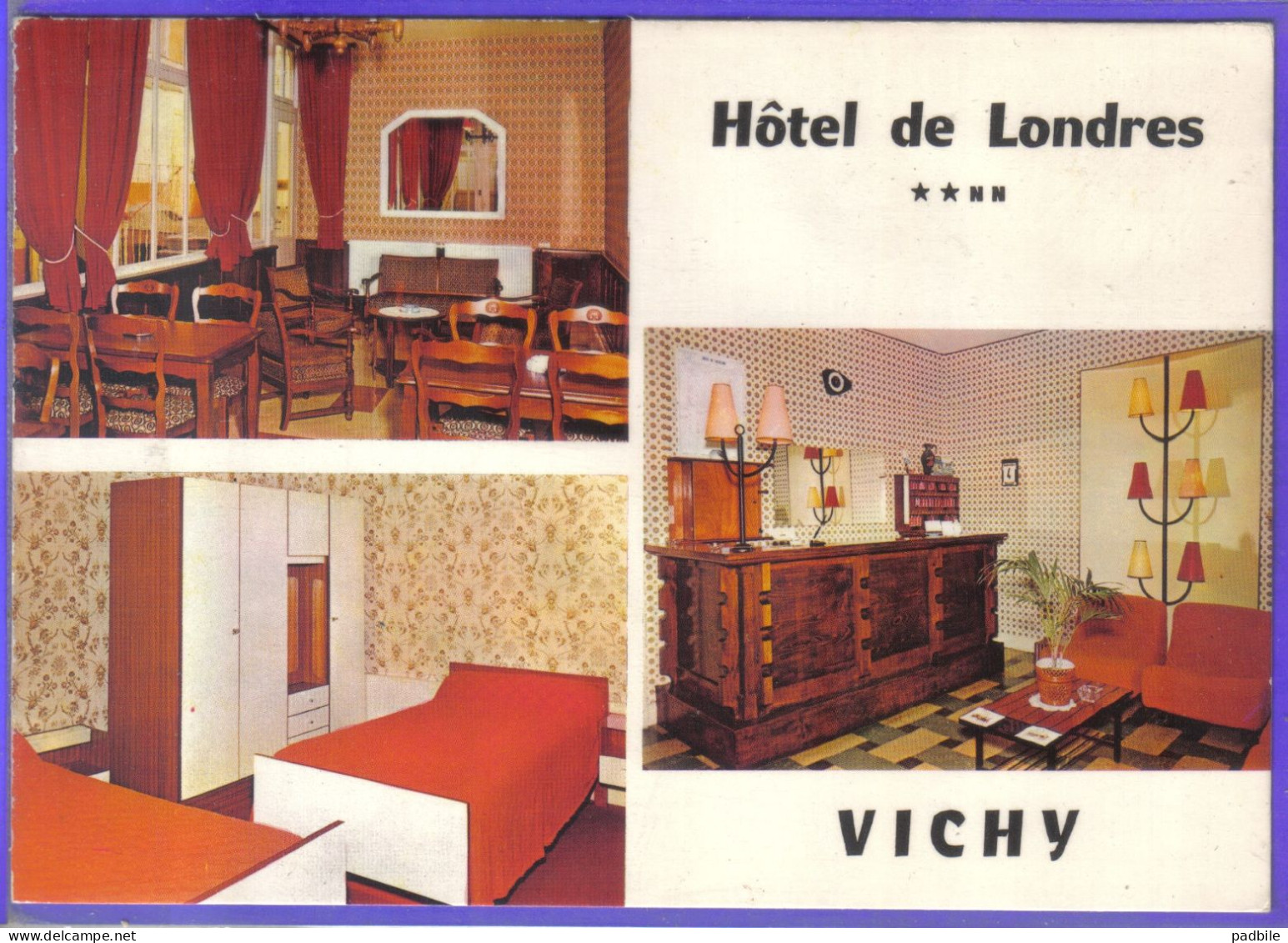 Carte Postale 03. Vichy  Hôtel De Londres   Très Beau Plan - Vichy