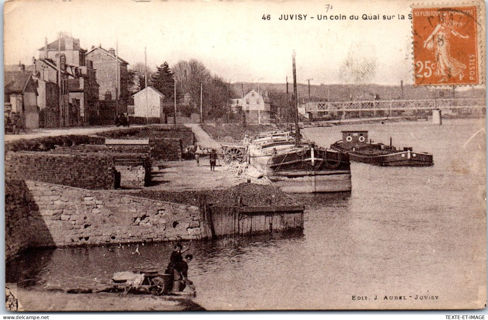 91 JUVISY - Un Coin Du Quai Sur La Seine  - Juvisy-sur-Orge