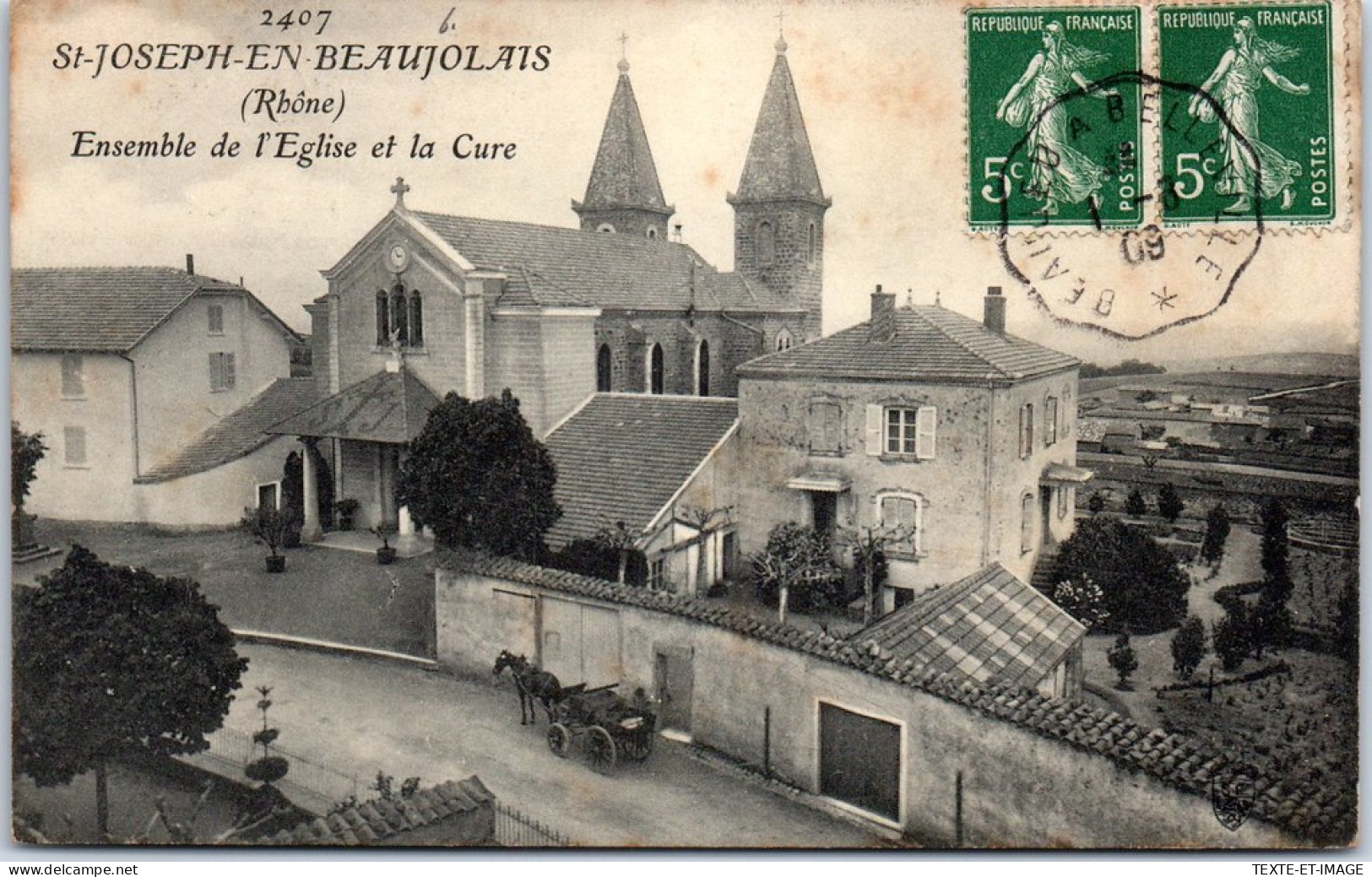 69 SAINT JOSEPH EN BEAUJOLAIS - L'eglise Et La Cure - Sonstige & Ohne Zuordnung