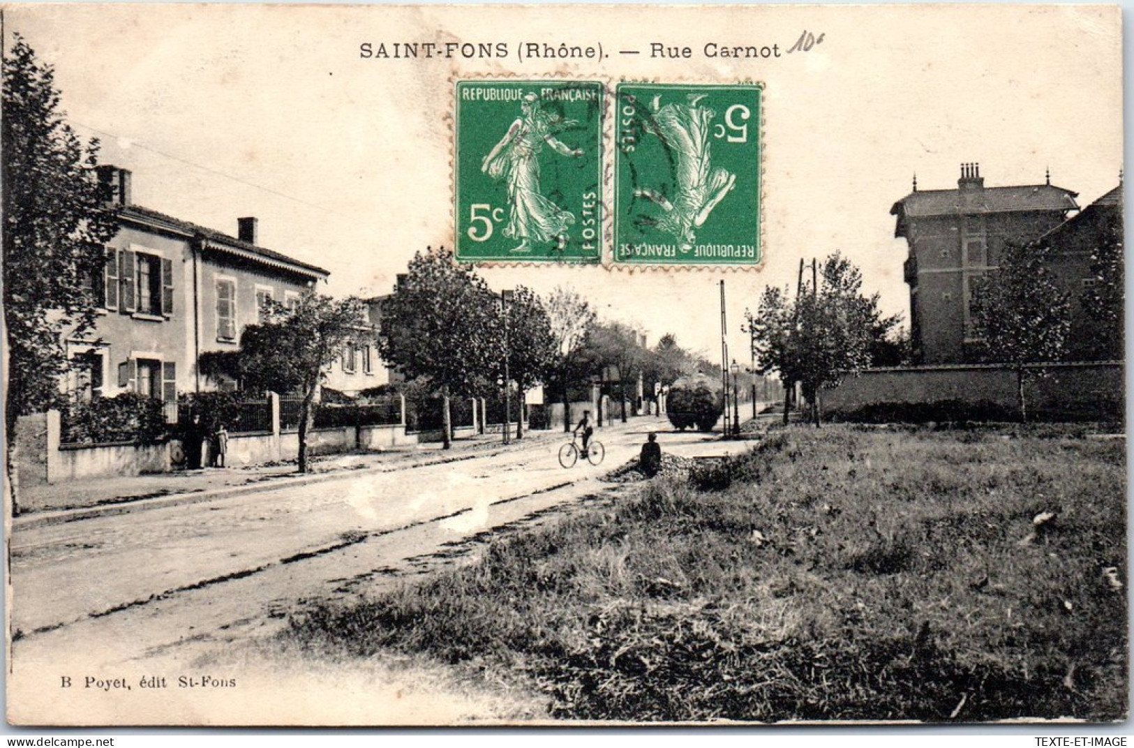 69 SAINT FONS - Vue De La Rue Carnot.  - Sonstige & Ohne Zuordnung