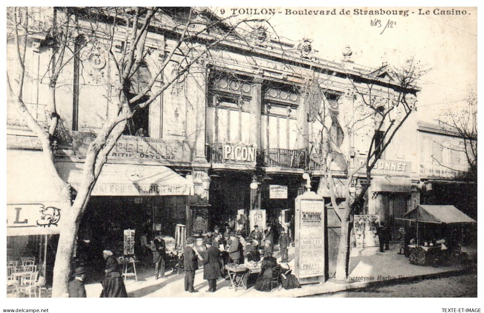 83 TOULON - Le Boulevard De Strasbourg, Le Casino. - Toulon