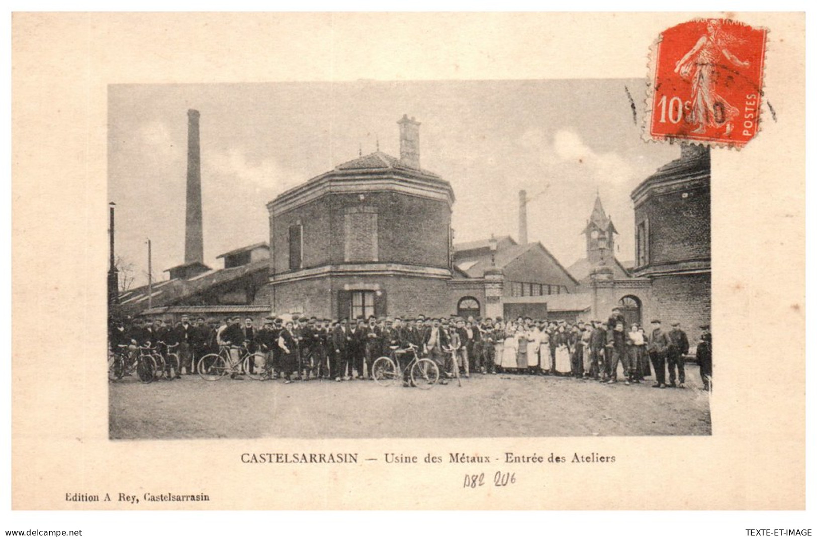 82 CASTELSARRASIN - Usine Des Metaux, Entree Des Ateliers  - Castelsarrasin