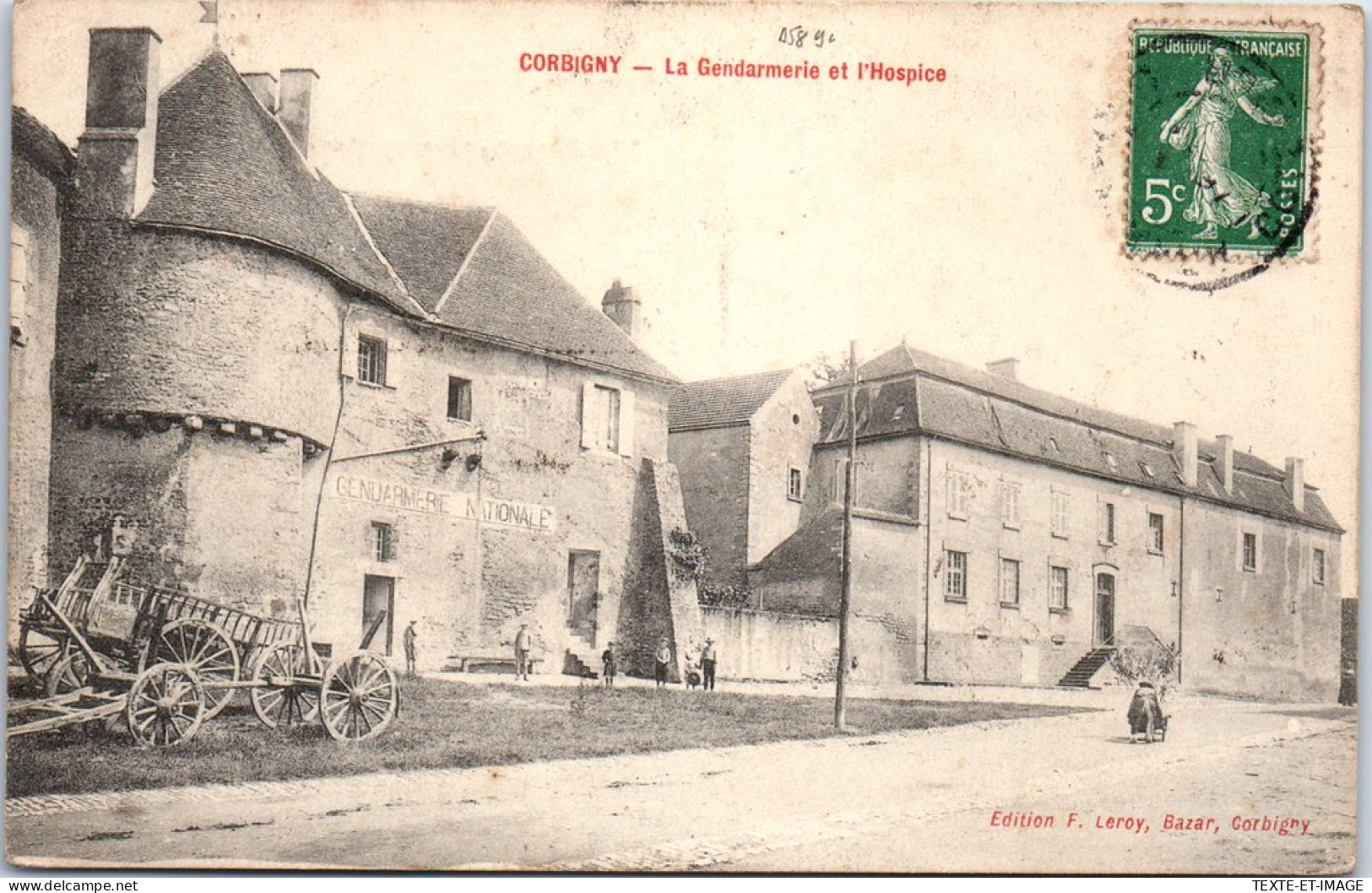 58 CORBIGNY - La Gendarmerie Et L'hospice  - Corbigny