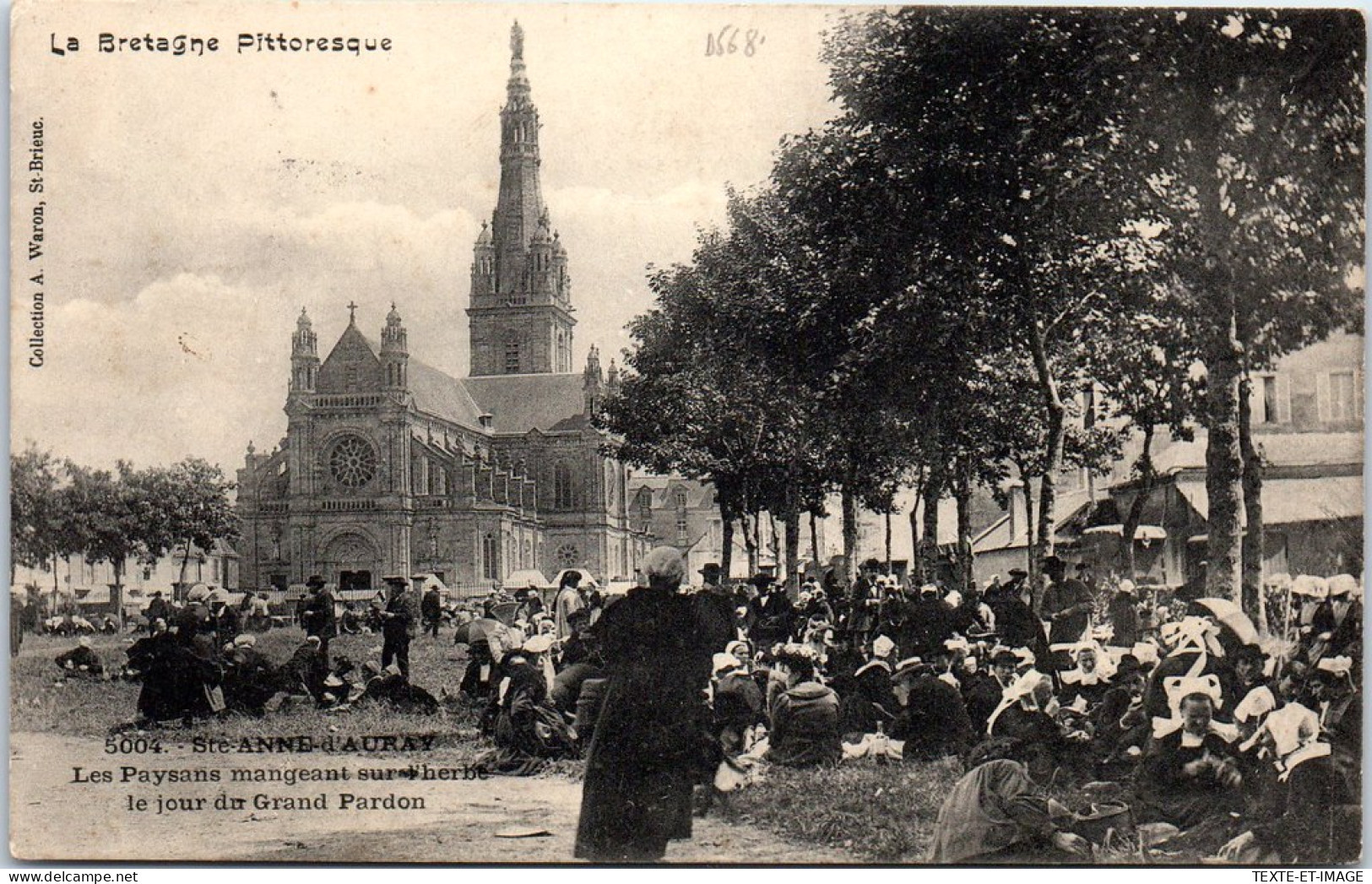 56 SAINTE ANNE D'AURAY - Les Paysans Mangeant Lors Du Grand Pardon  - Autres & Non Classés