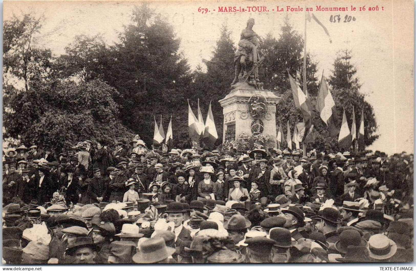 54 MARS LA TOUR - La Foule Au Monument Le 16 Aout  - Altri & Non Classificati