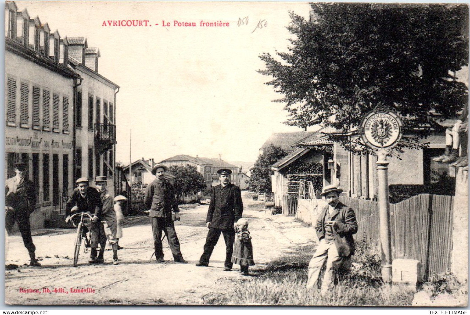 54 AVRICOURT - Le Poteau Frontiere -  - Andere & Zonder Classificatie