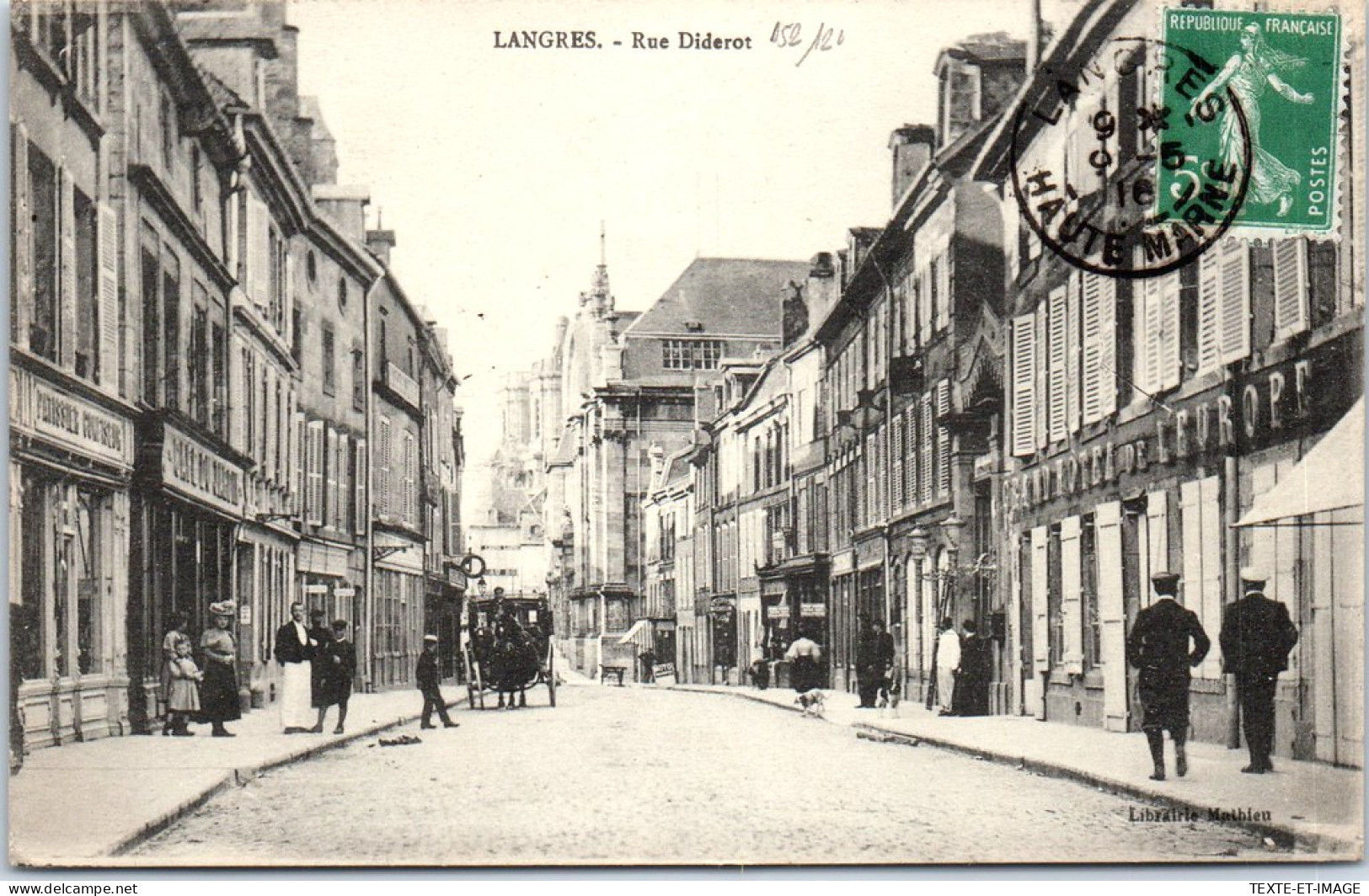 52 LANGRES - Un Coin De La Rue Diderot  - Langres
