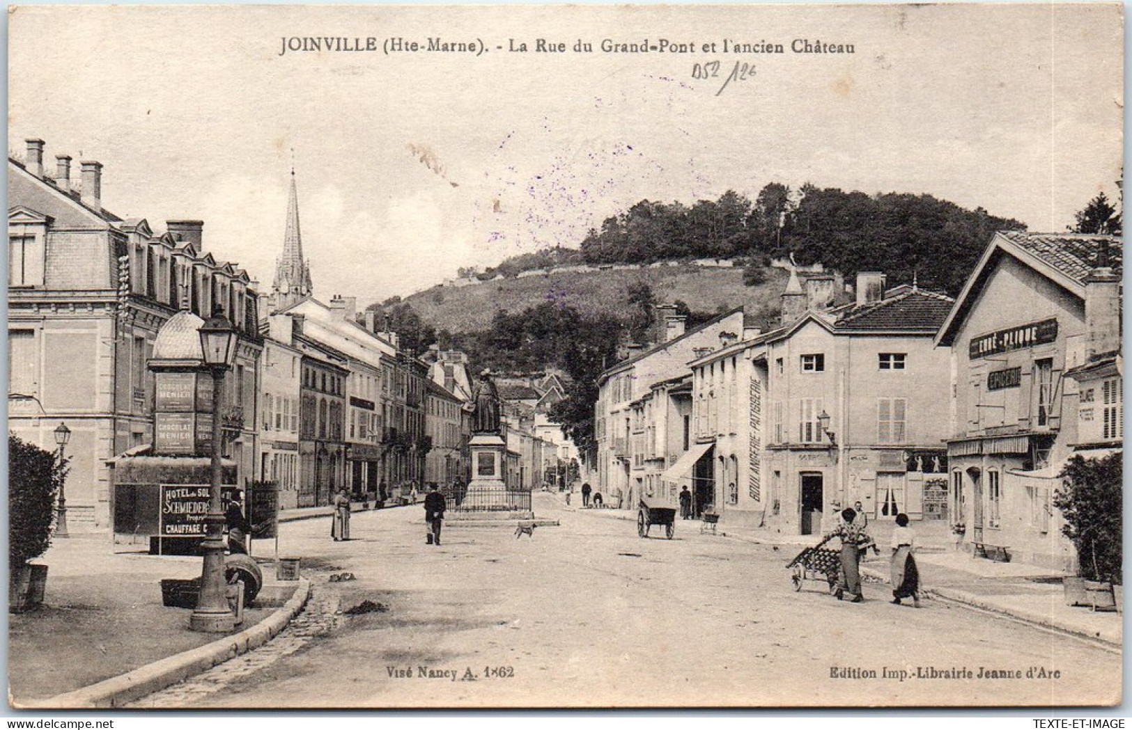 52 JOINVILLE - La Rue Du Grand Pont Et L'ancien CHATEAU - Joinville