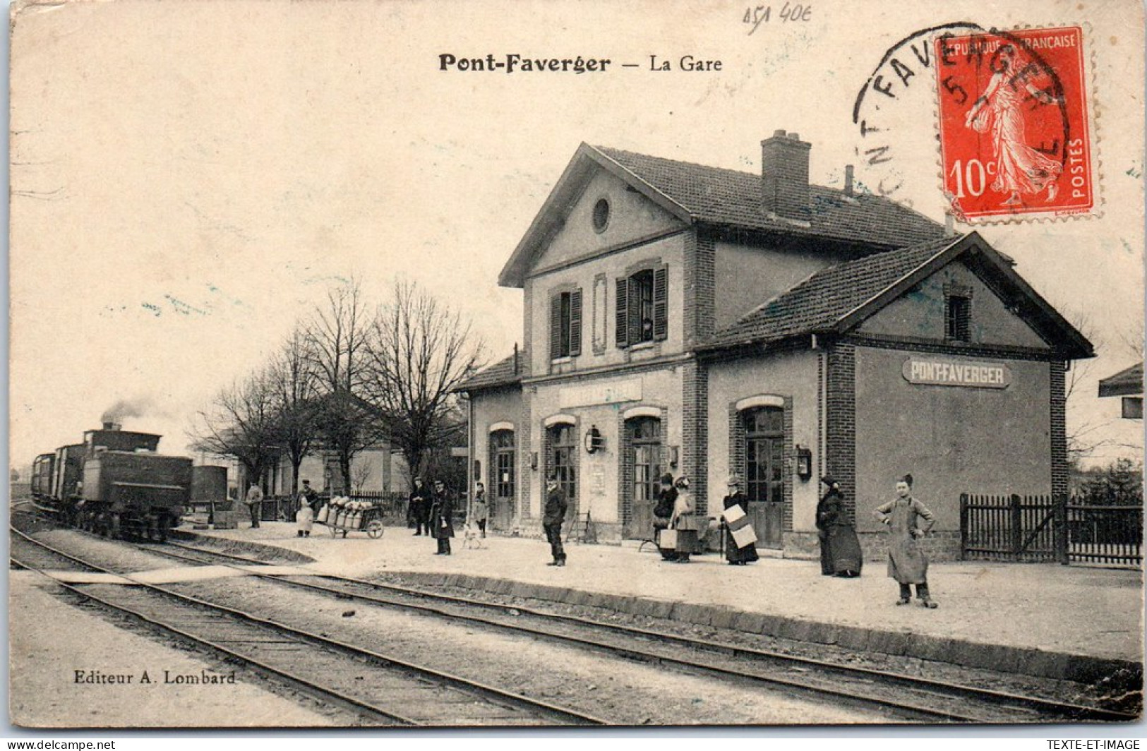51 PONT FAVERGER - Vue De La Gare  - Altri & Non Classificati