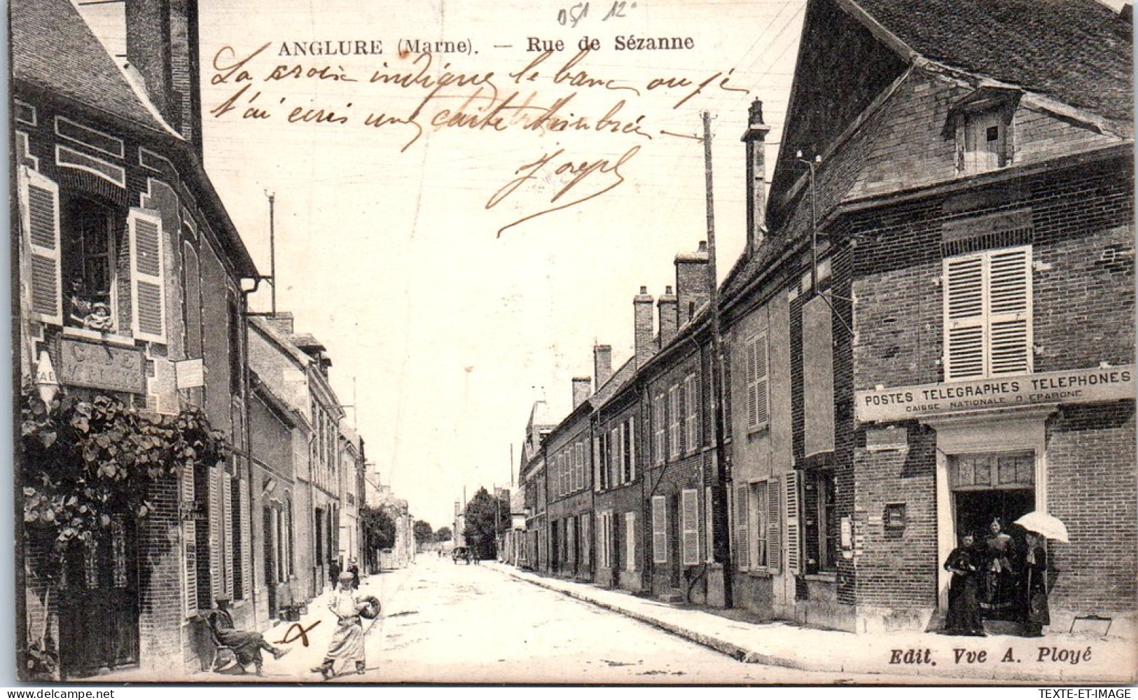 51 ANGLURE - La Rue Sezanne. - Other & Unclassified