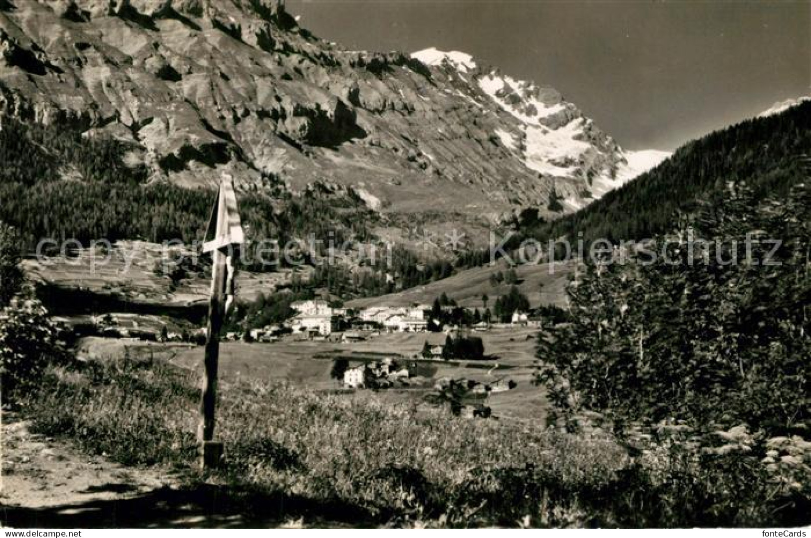 13191387 Leukerbad Kreuz Am Roemerweg Balmhorn Leukerbad - Sonstige & Ohne Zuordnung