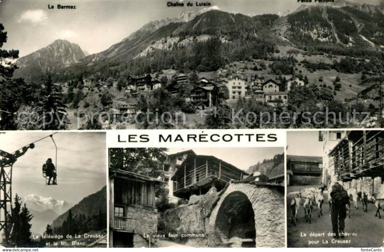 13191367 Les Marecottes Panorama Sessellift Ortsansicht Les Marecottes - Altri & Non Classificati