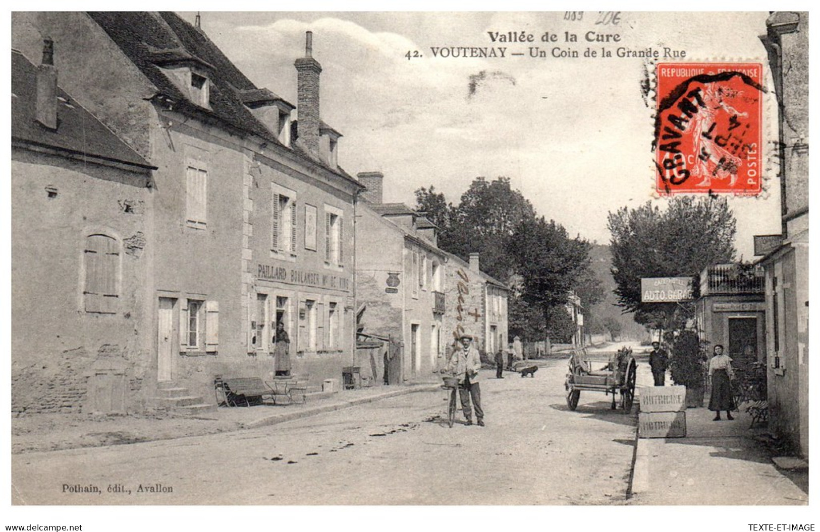 89 VOUTENAY - Vue Partielle De La Grande Rue  - Sonstige & Ohne Zuordnung