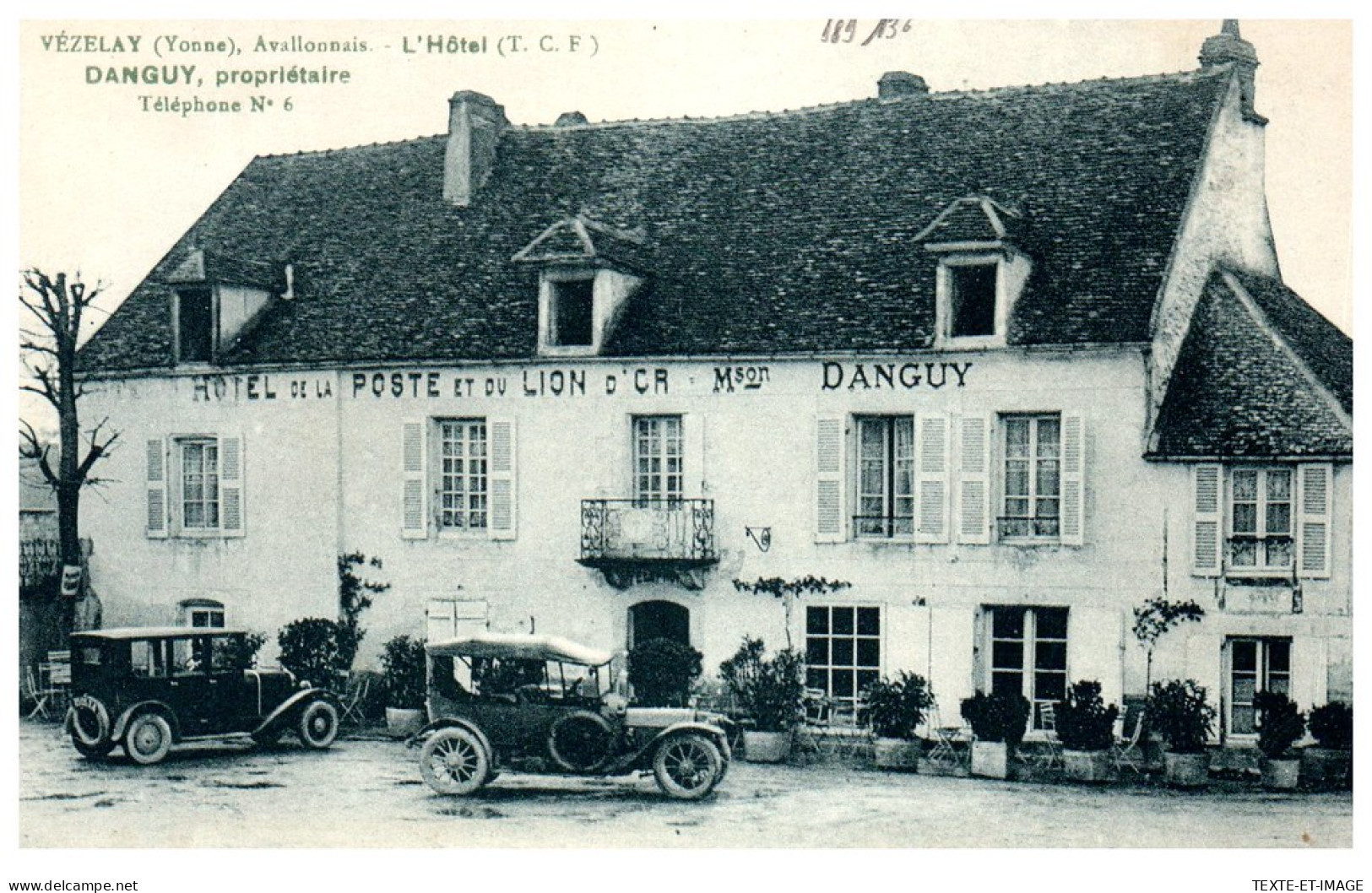 89 VEZELAY - L'hotel DANGUY. - Vezelay